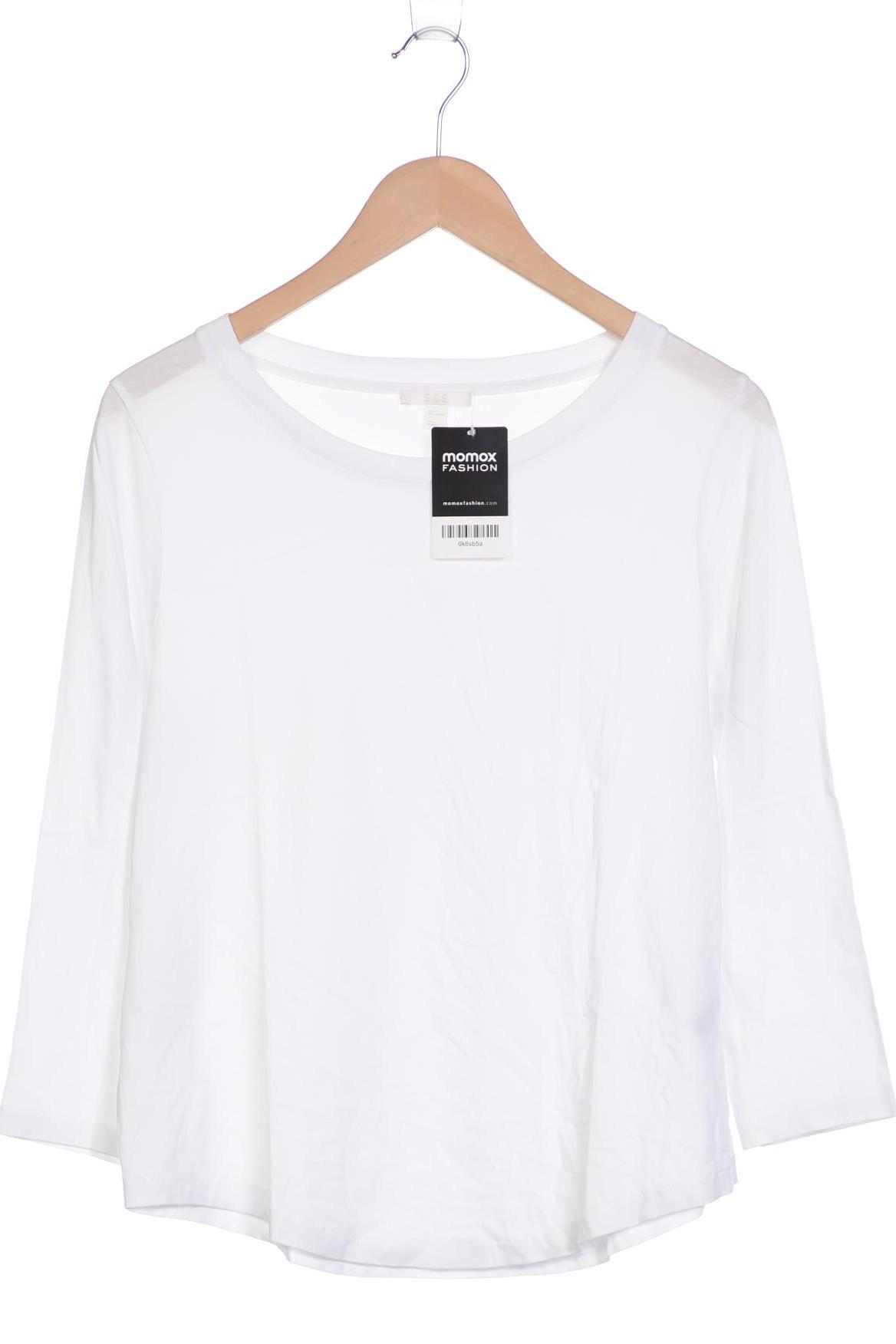 

COS Damen Langarmshirt, weiß, Gr. 38