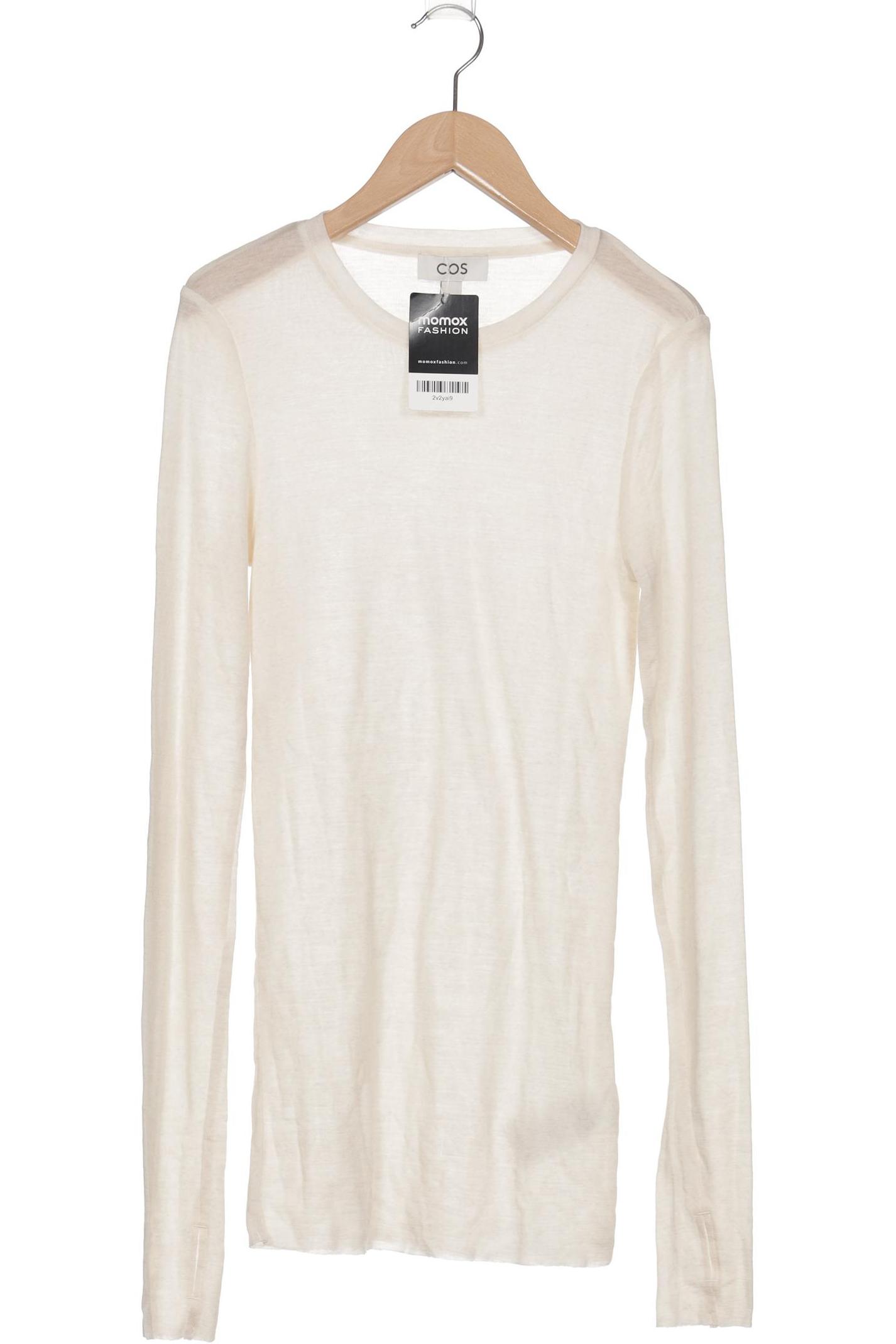 

COS Damen Langarmshirt, beige, Gr. 36