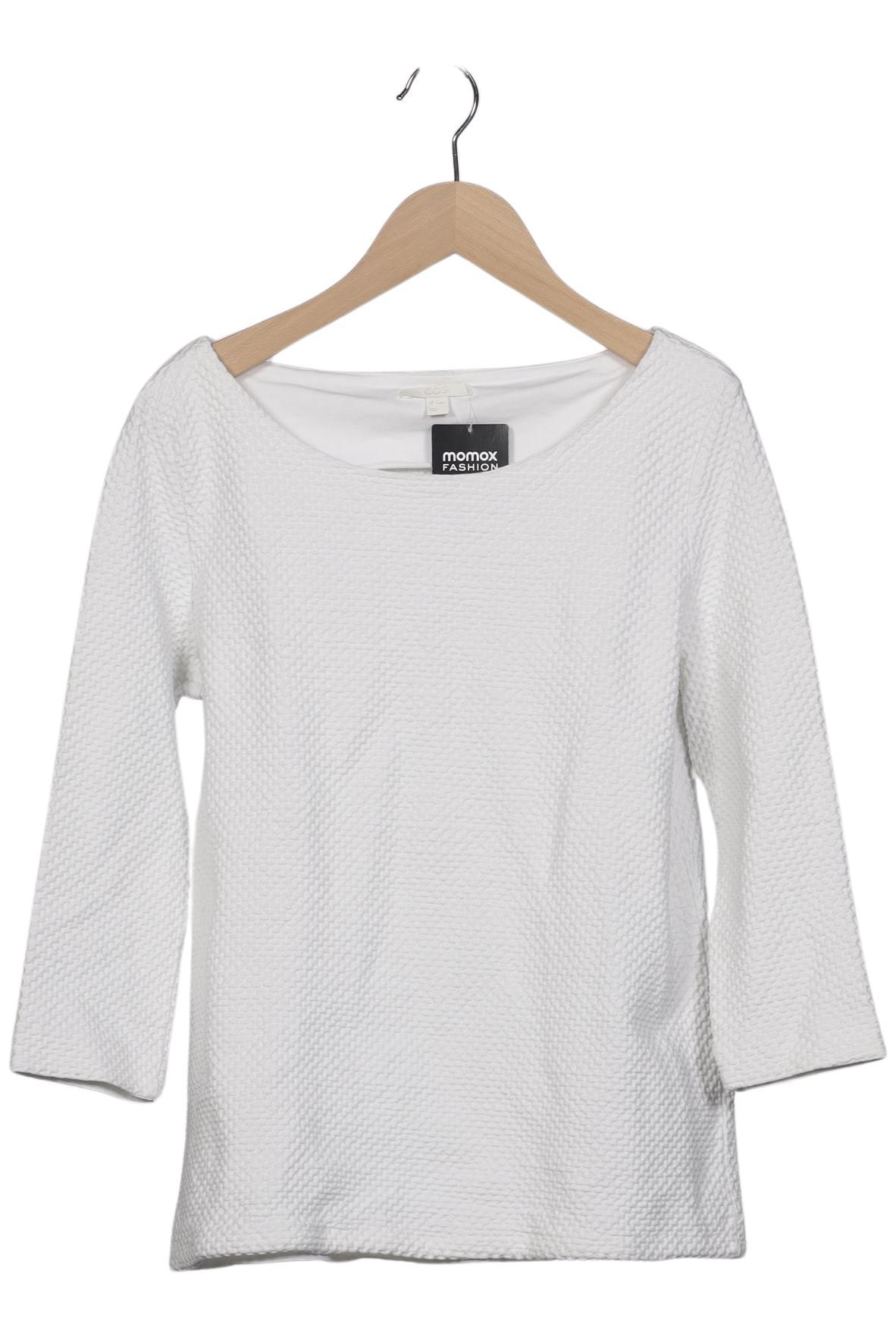 

COS Damen Langarmshirt, weiß, Gr. 36