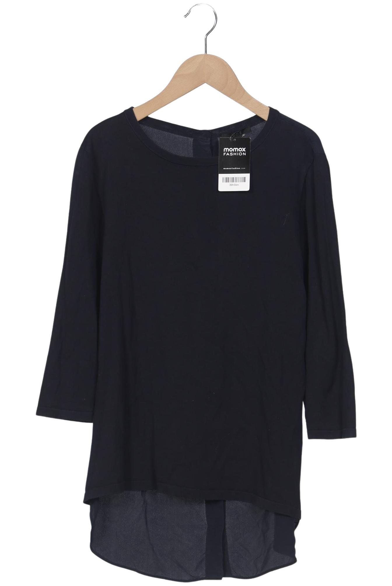 

COS Damen Langarmshirt, marineblau, Gr. 38