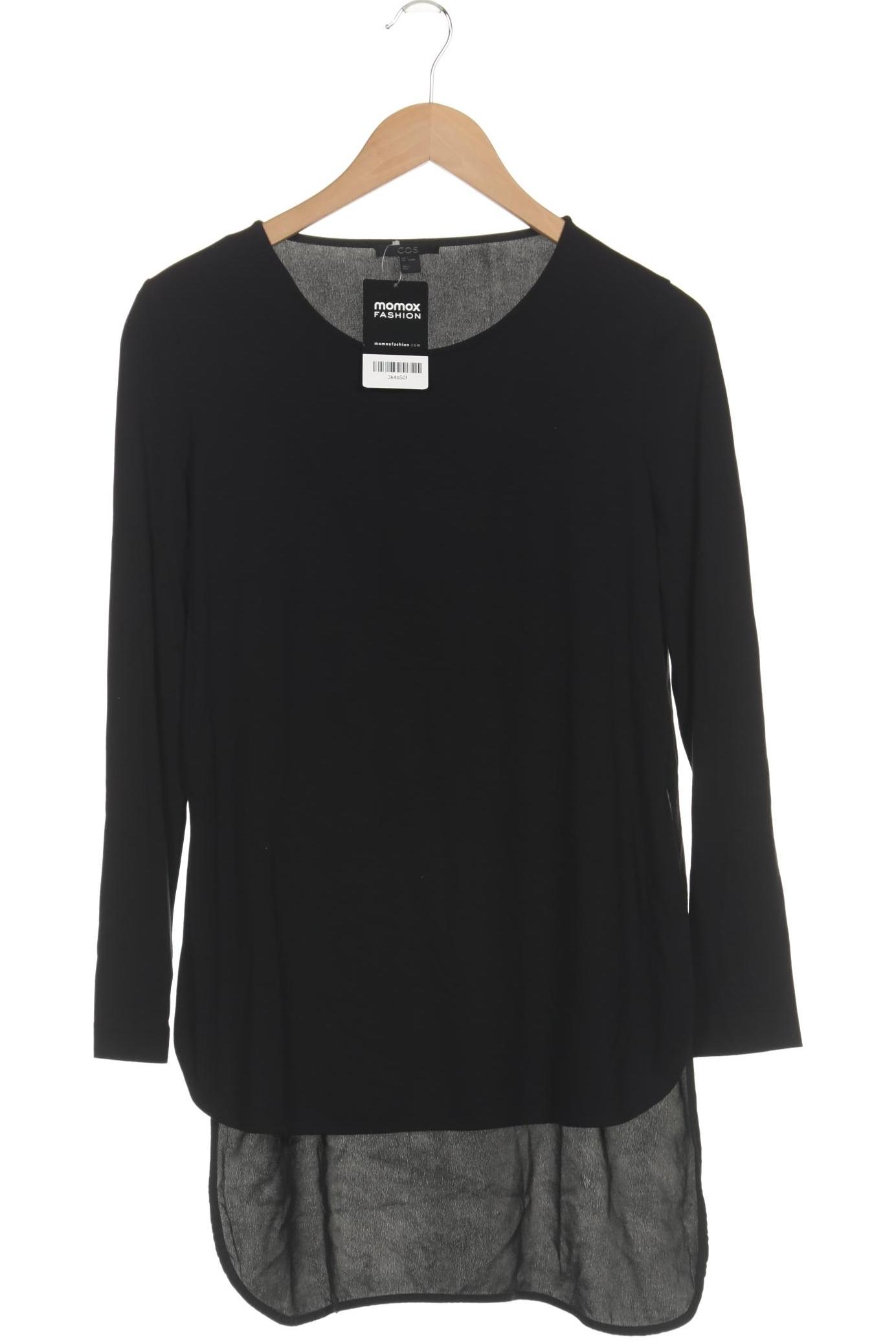 

COS Damen Langarmshirt, schwarz, Gr. 36