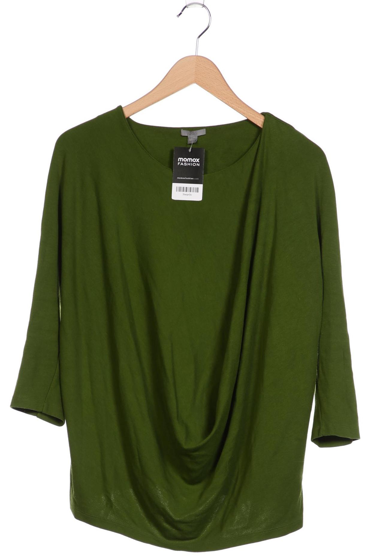

COS Damen Langarmshirt, grün, Gr. 38