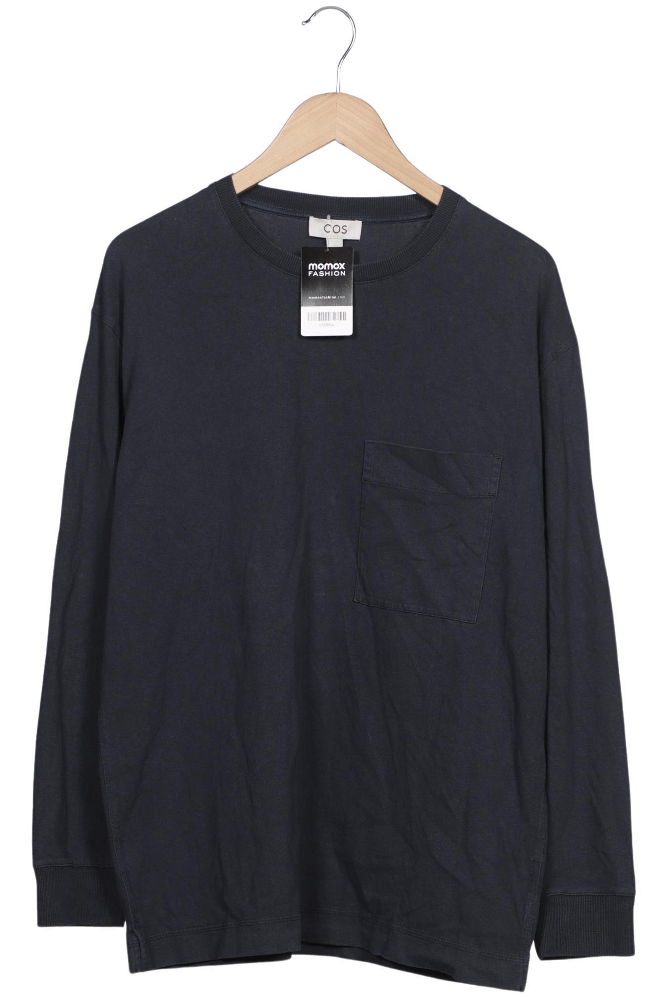 

COS Damen Langarmshirt, marineblau, Gr. 38