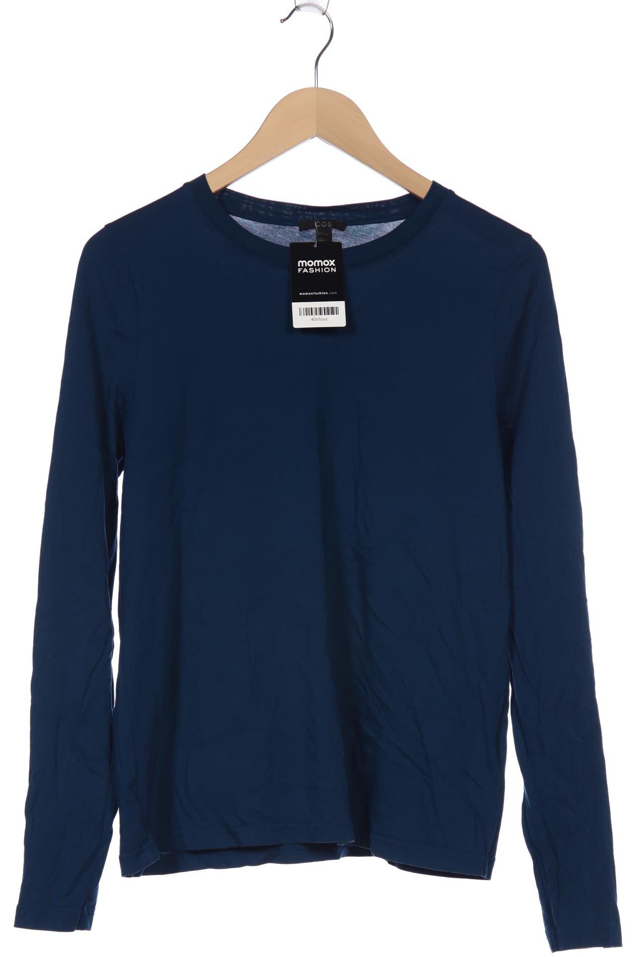 

COS Damen Langarmshirt, marineblau, Gr. 38