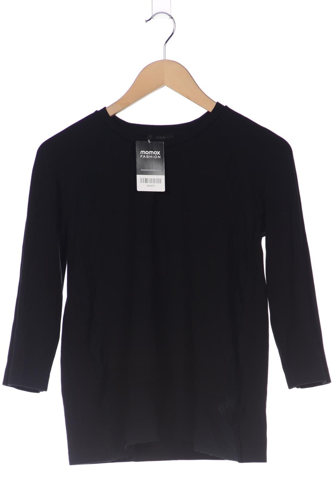

COS Damen Langarmshirt, schwarz, Gr. 36