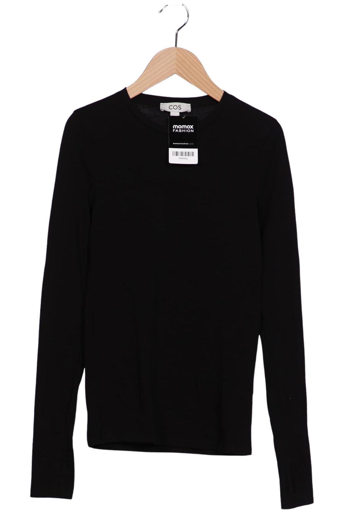 

COS Damen Langarmshirt, schwarz, Gr. 36
