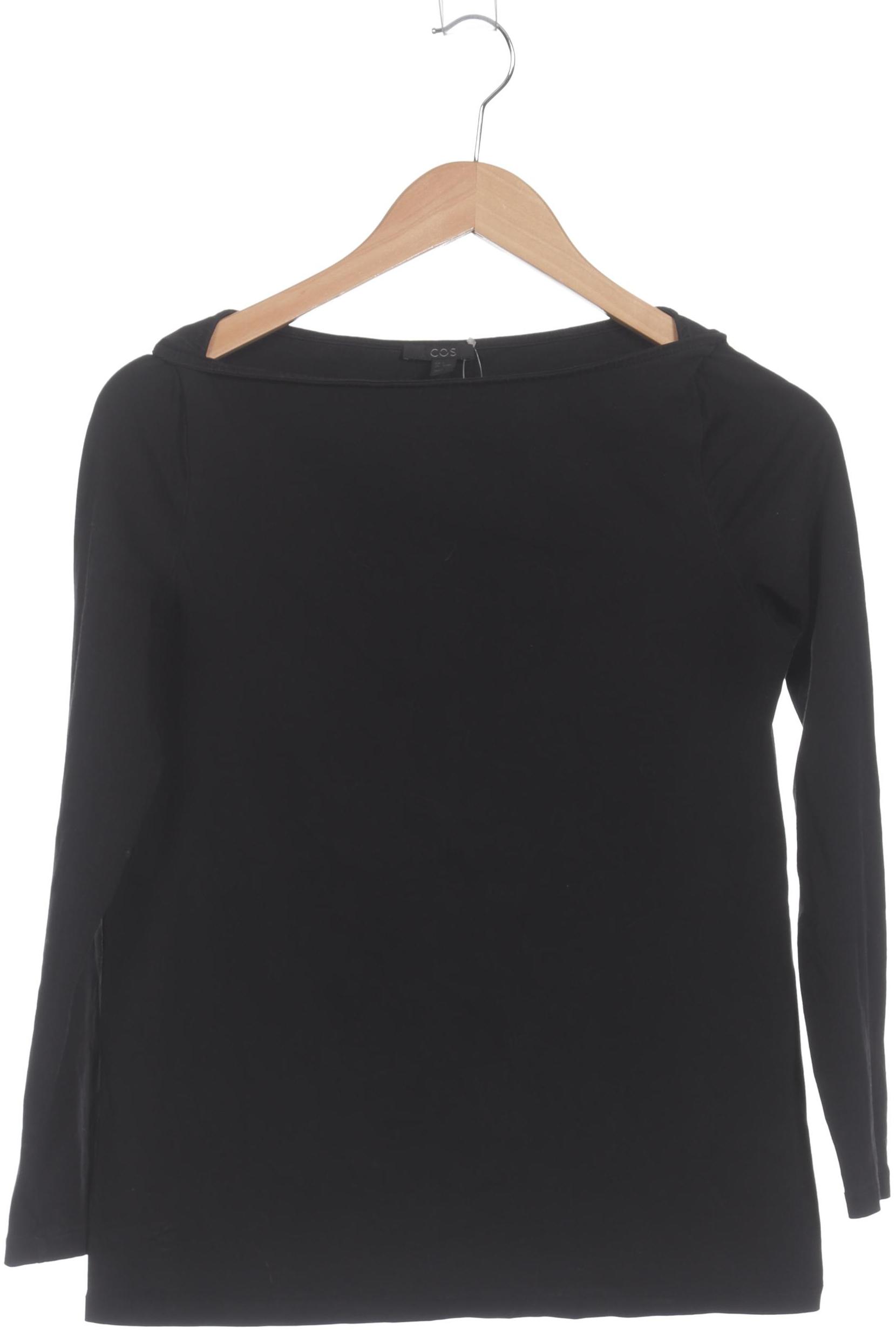 

COS Damen Langarmshirt, schwarz, Gr. 36