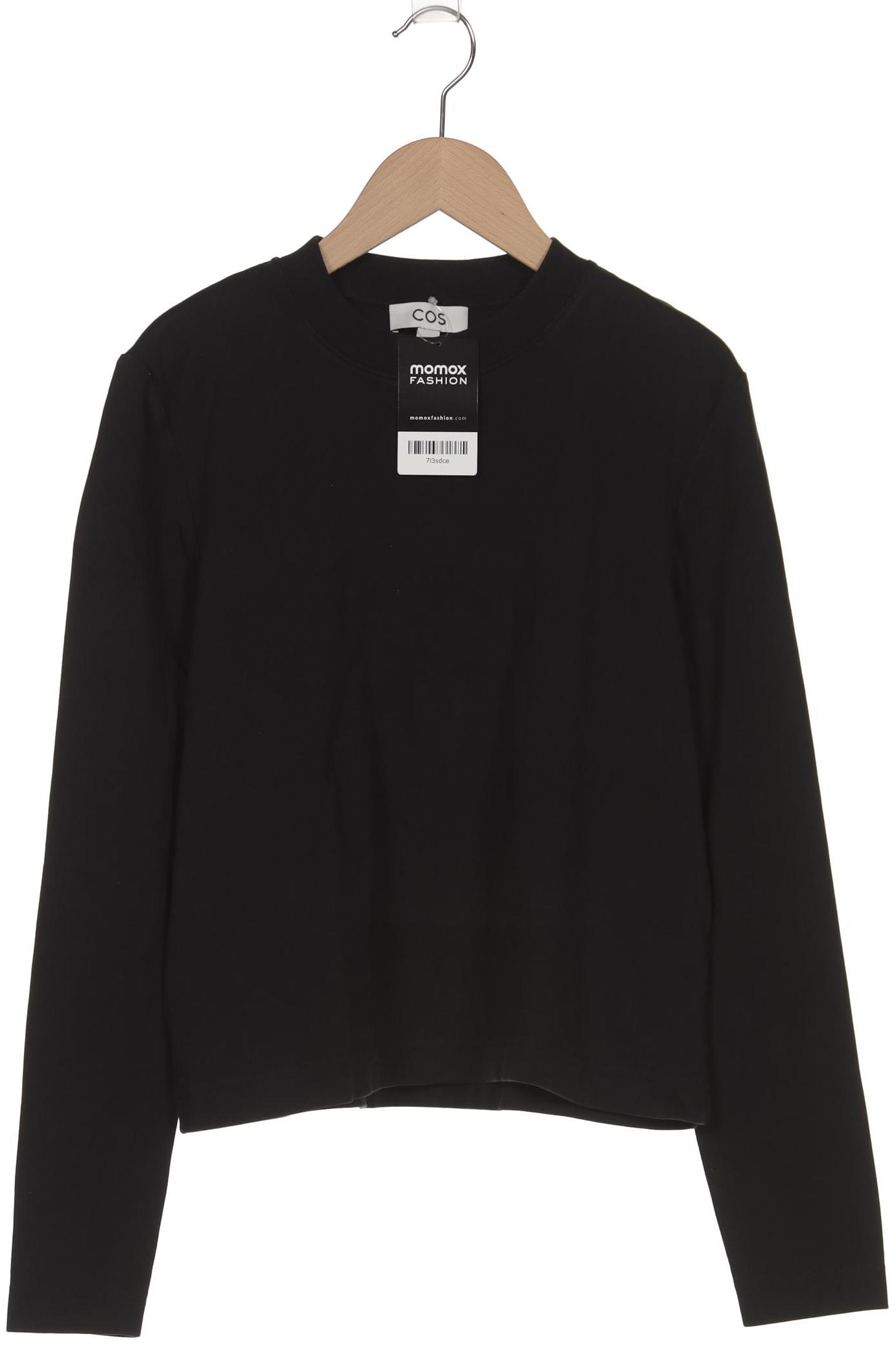 

COS Damen Langarmshirt, schwarz, Gr. 38