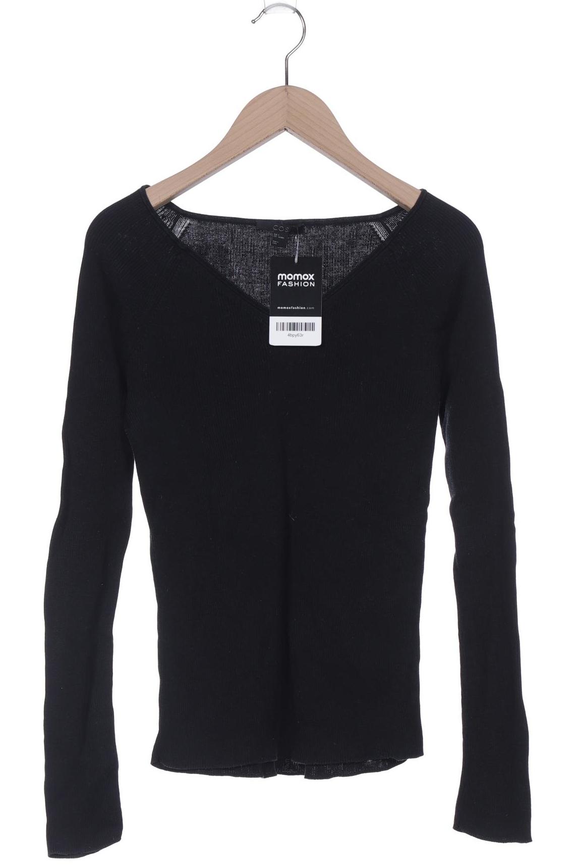 

COS Damen Langarmshirt, schwarz, Gr. 36