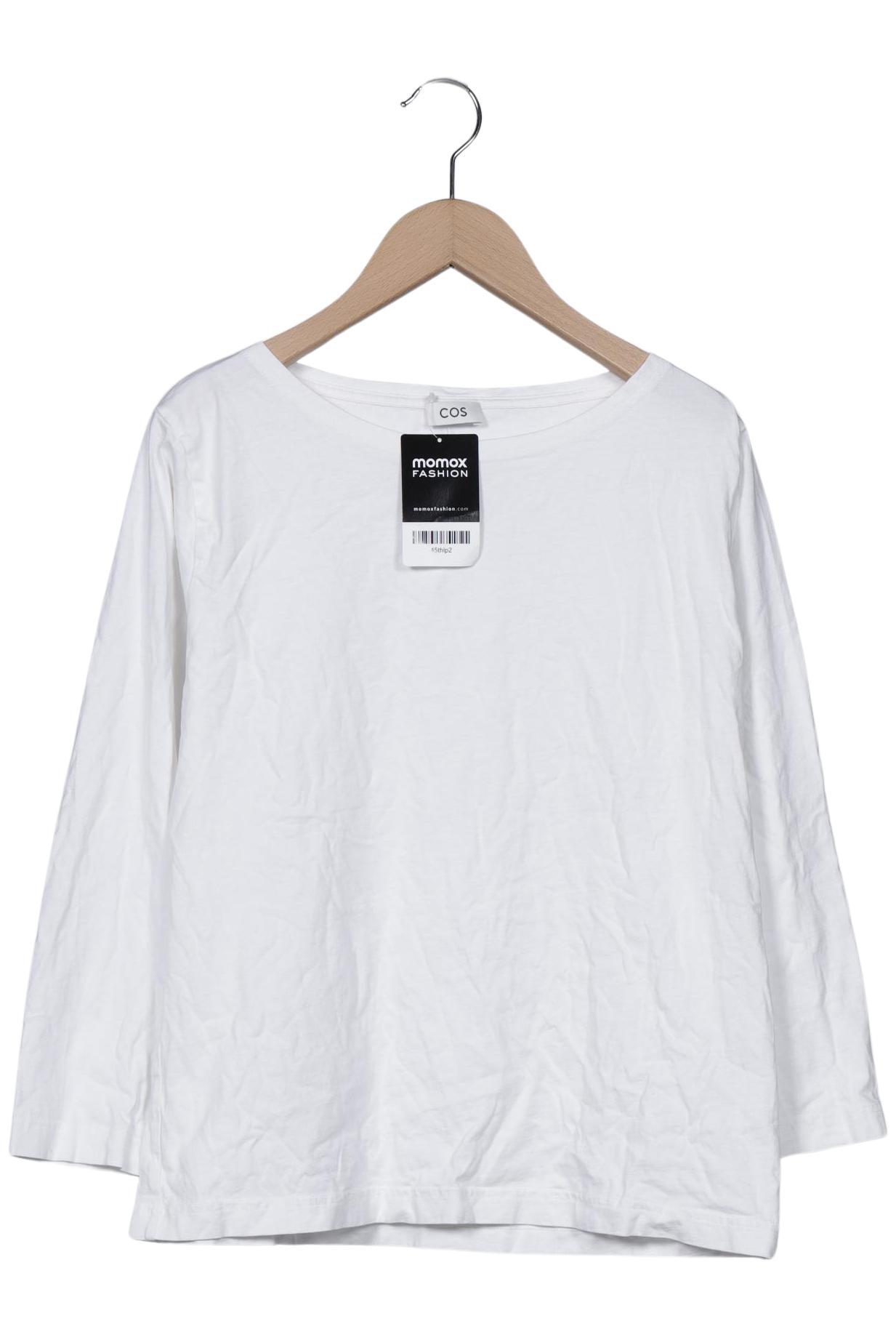 

COS Damen Langarmshirt, weiß, Gr. 38