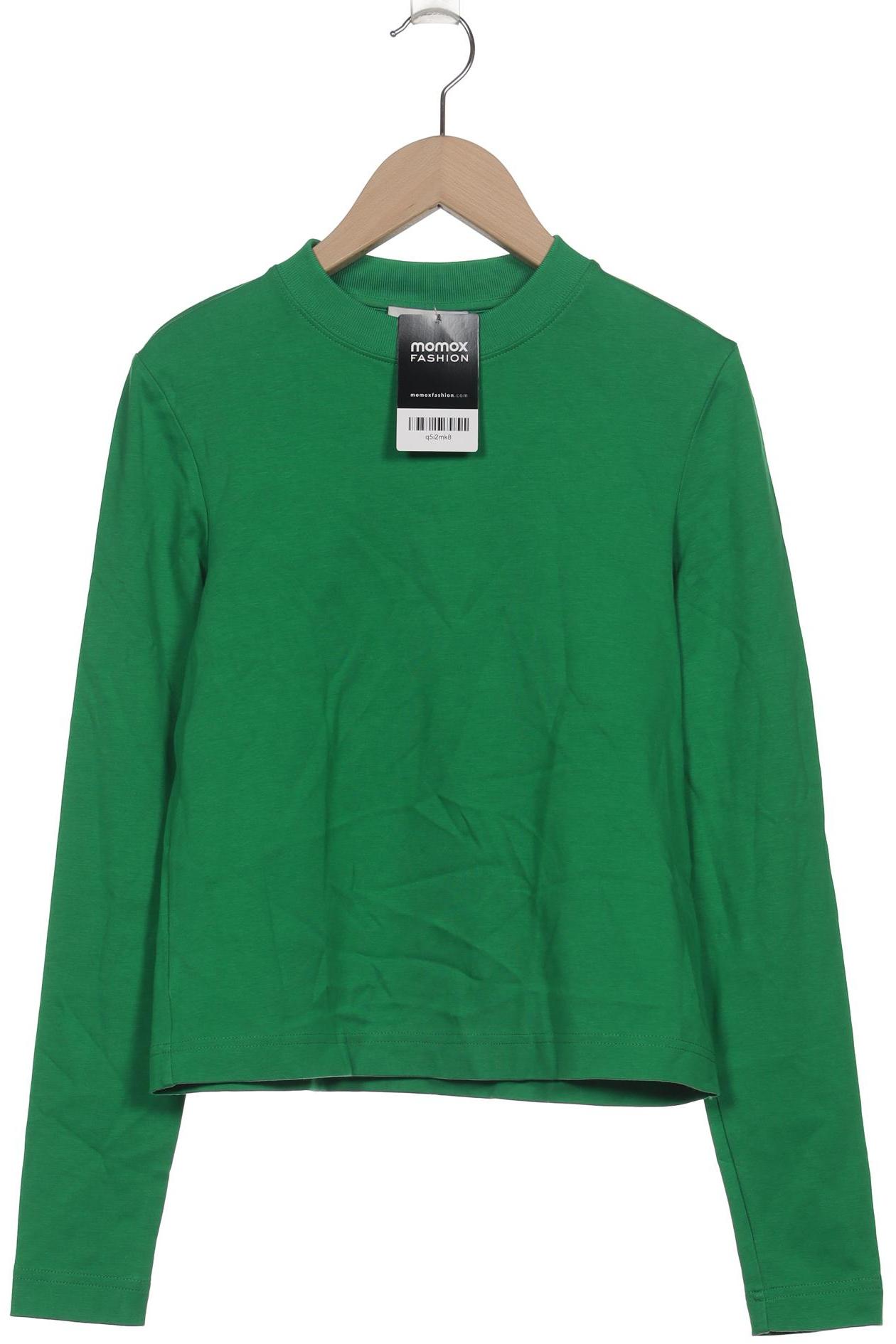 

COS Damen Langarmshirt, grün, Gr. 34