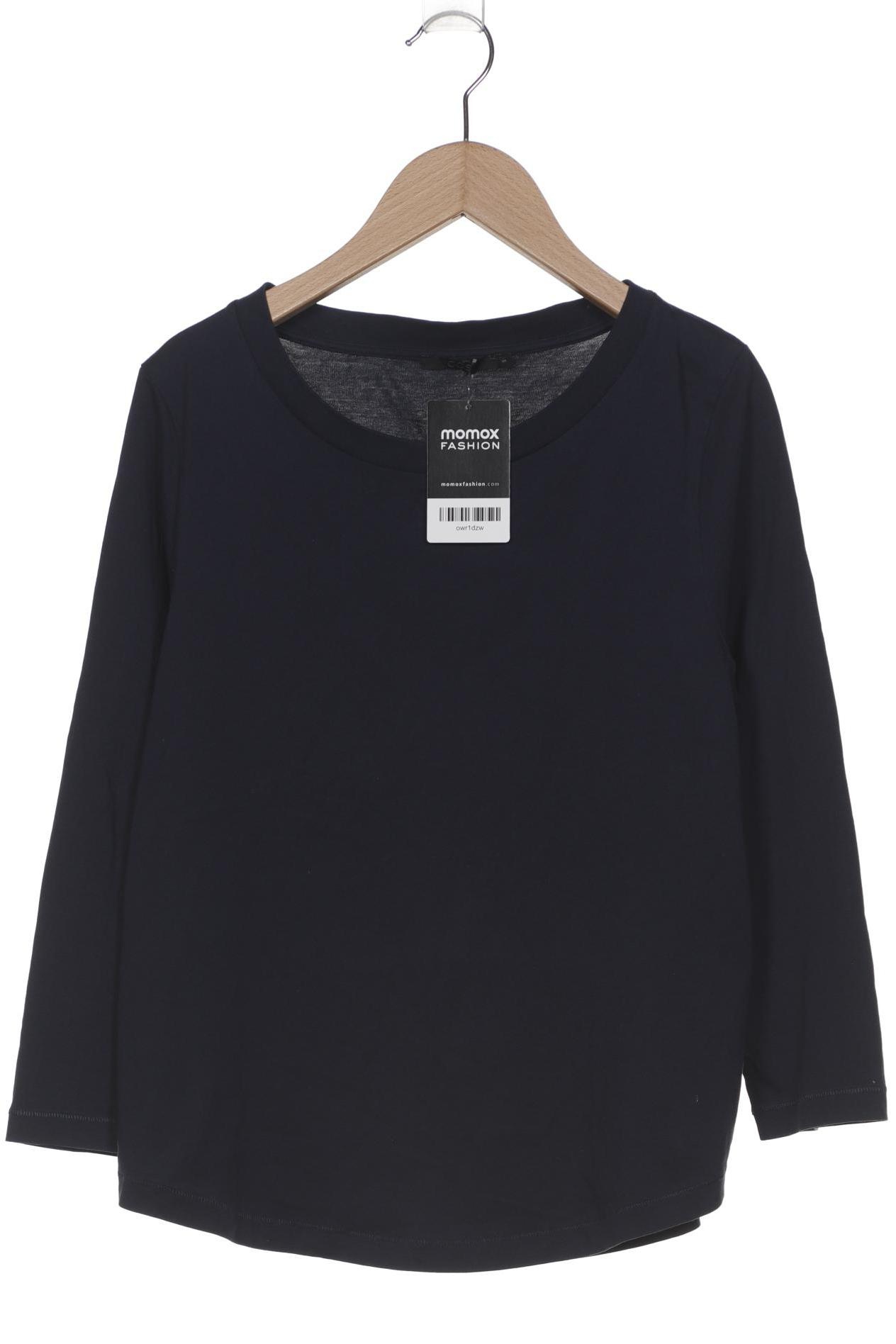 

COS Damen Langarmshirt, marineblau, Gr. 36