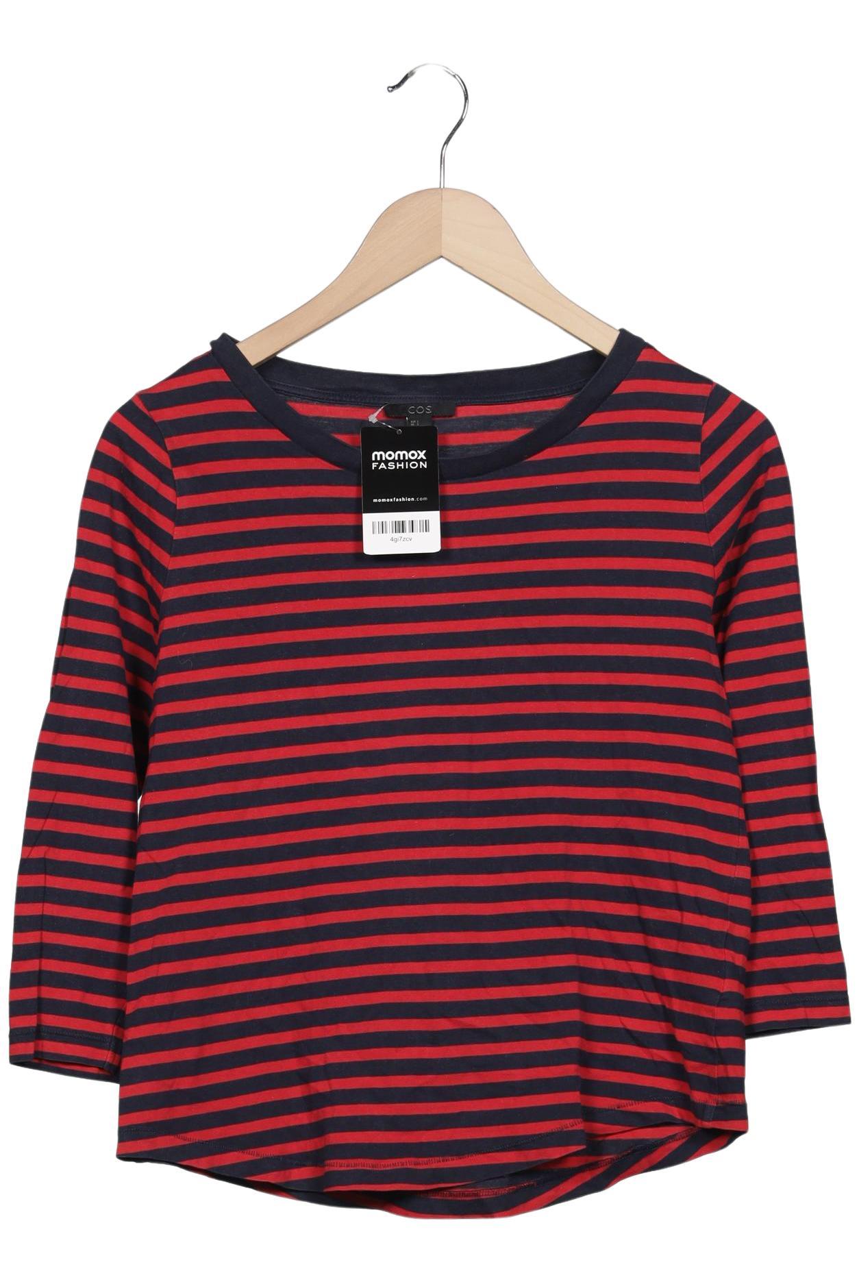 

COS Damen Langarmshirt, marineblau, Gr. 36