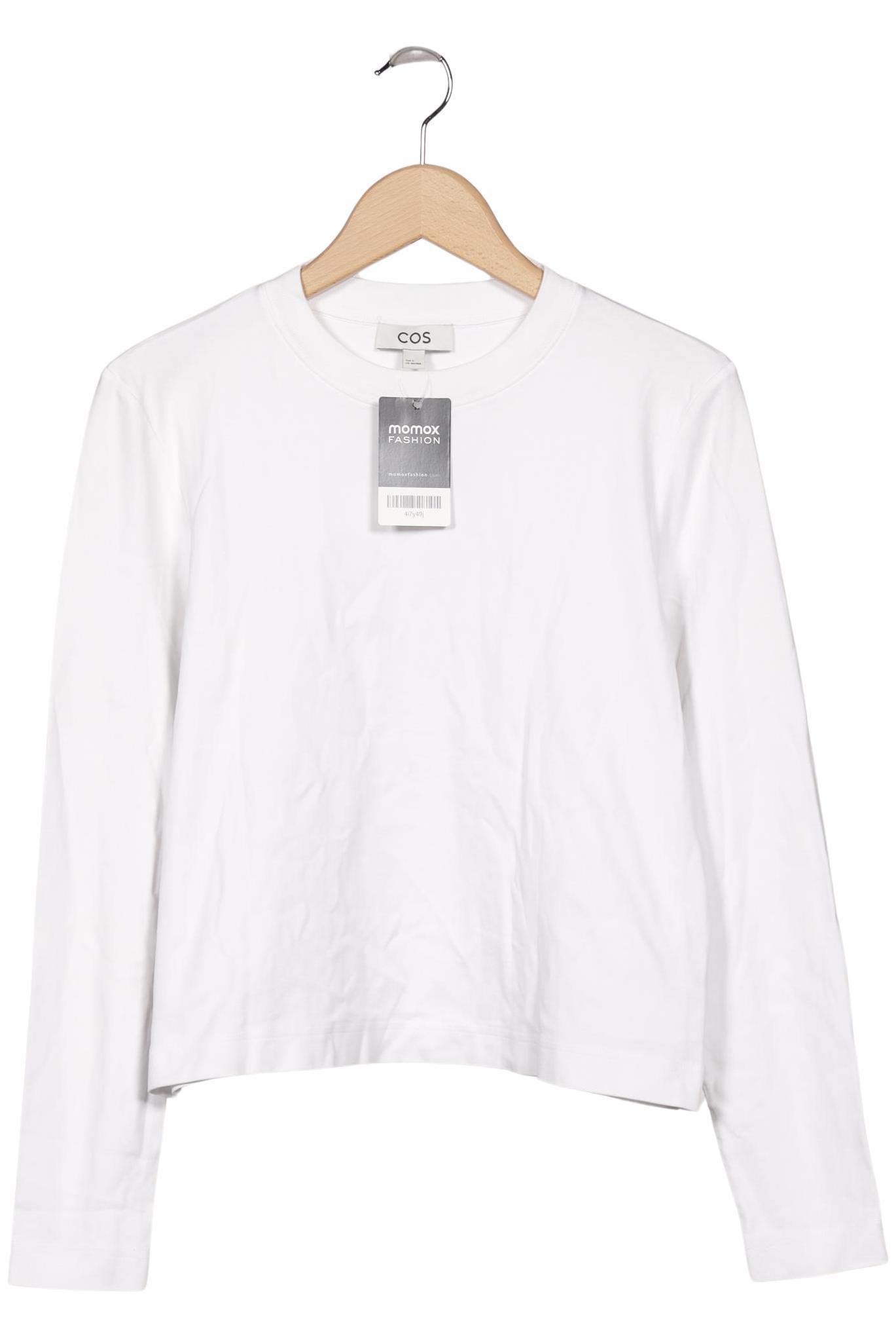 

COS Damen Langarmshirt, weiß, Gr. 36
