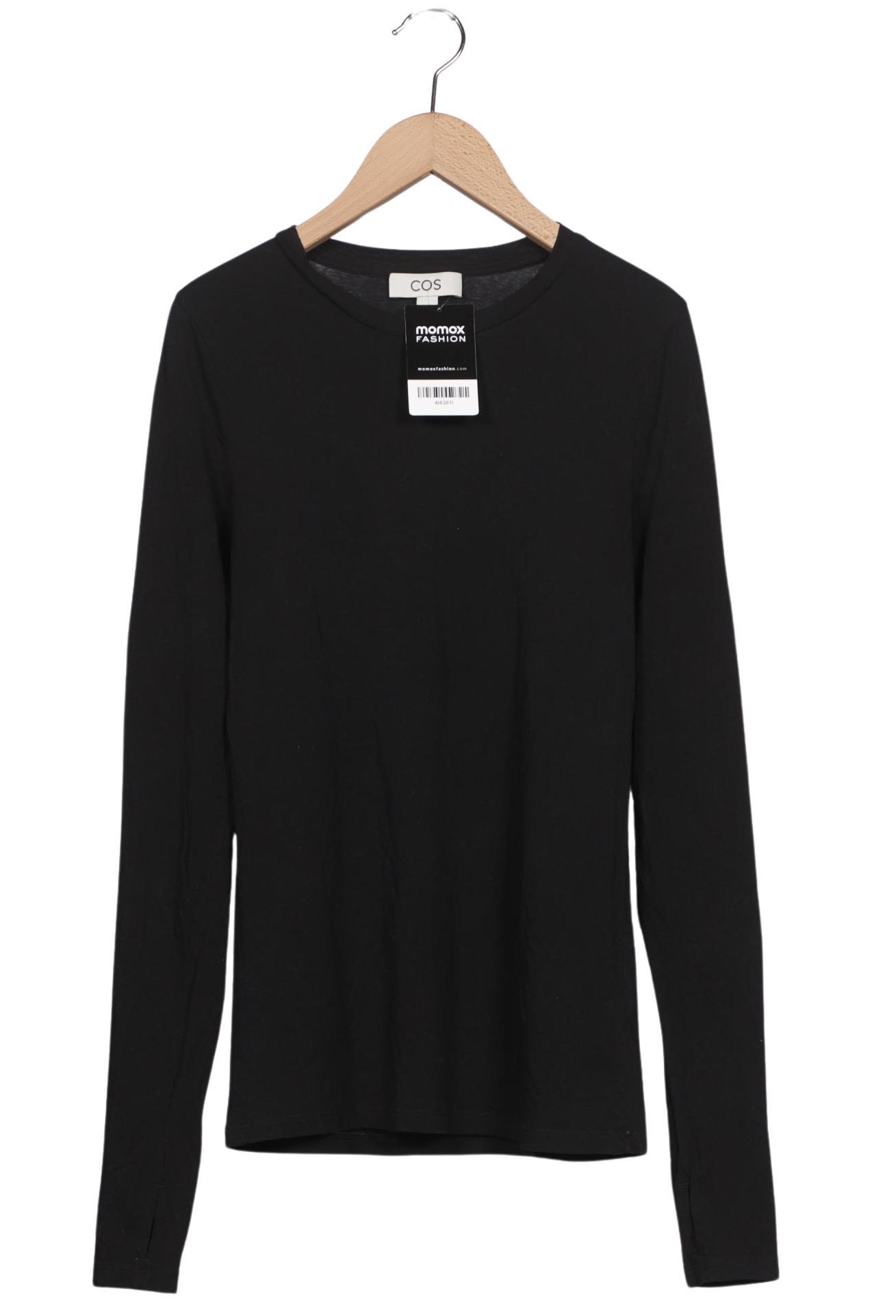 

COS Damen Langarmshirt, schwarz, Gr. 38