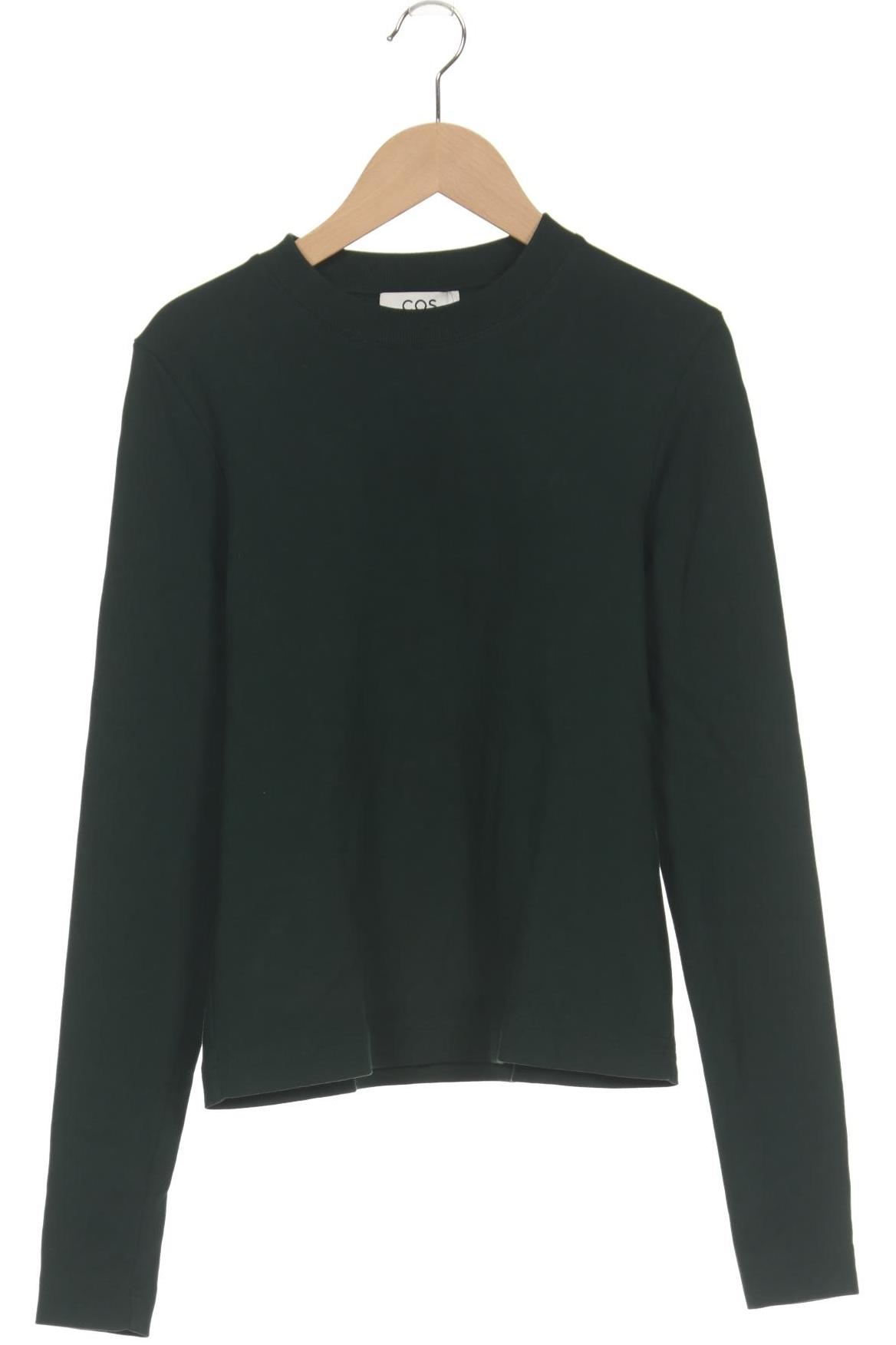 

COS Damen Langarmshirt, grün, Gr. 34