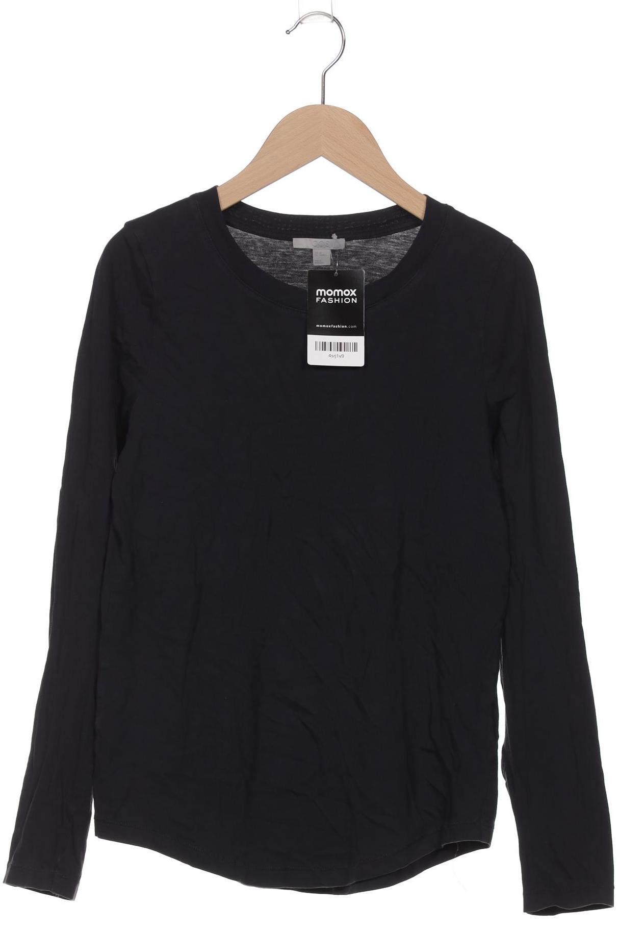 

COS Damen Langarmshirt, marineblau, Gr. 34