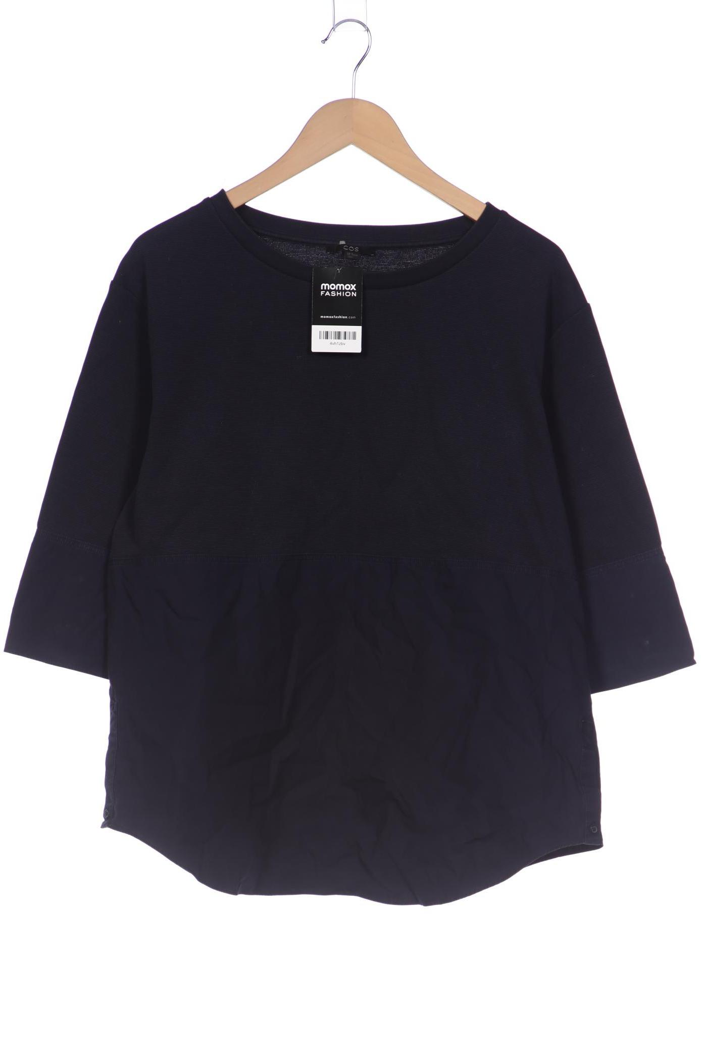 

COS Damen Langarmshirt, marineblau, Gr. 38