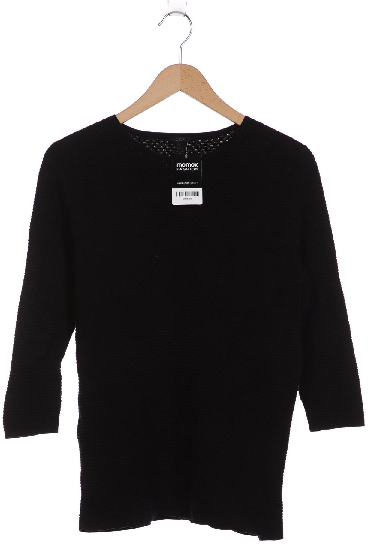 

COS Damen Langarmshirt, schwarz, Gr. 38