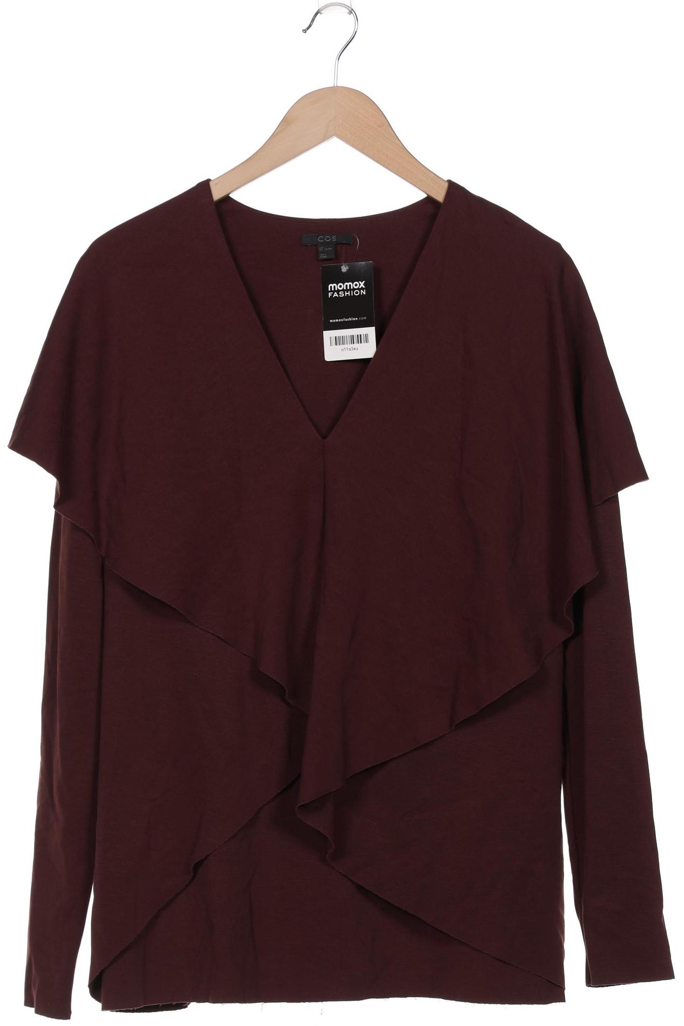 

COS Damen Langarmshirt, bordeaux, Gr. 42