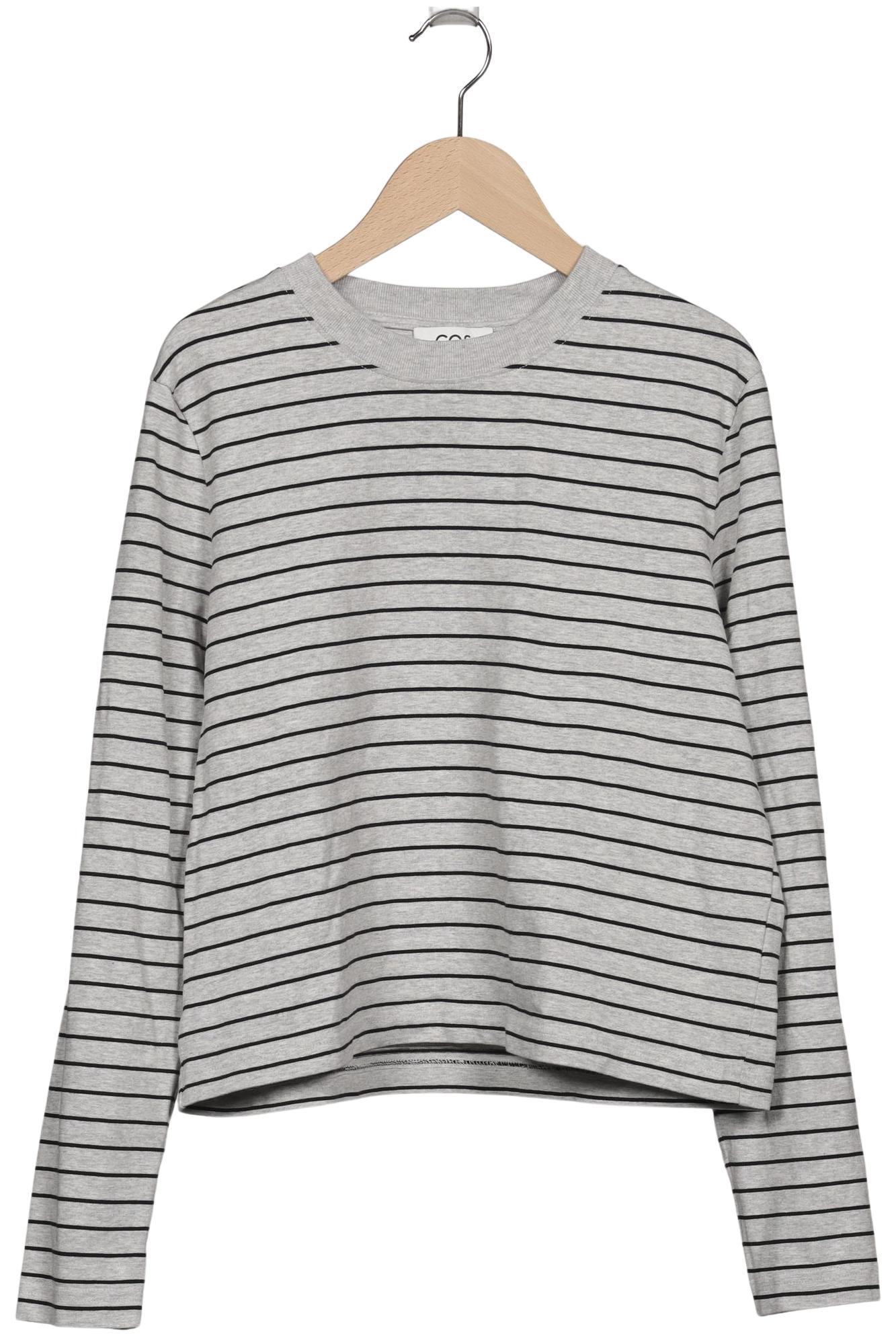 

COS Damen Langarmshirt, grau, Gr. 38