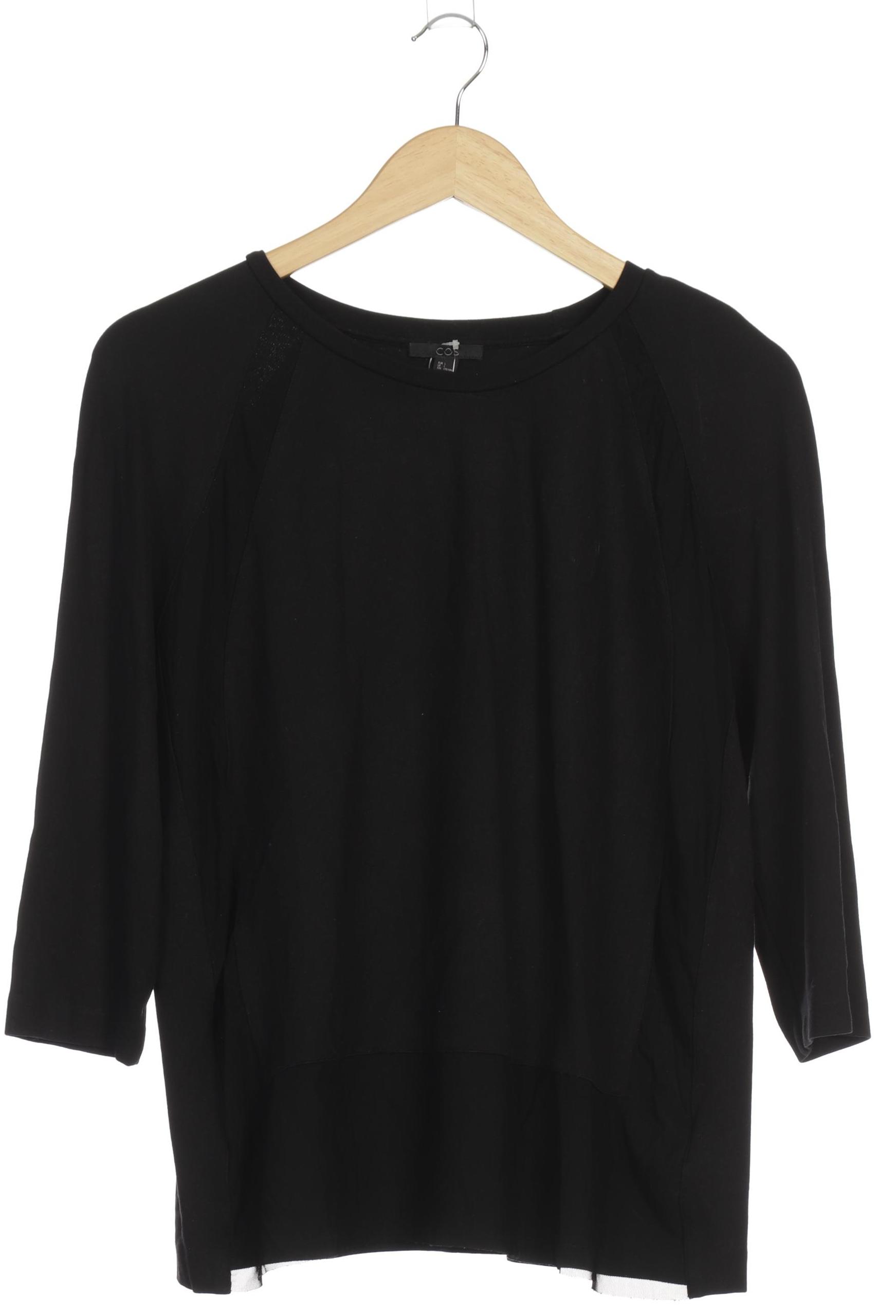

COS Damen Langarmshirt, schwarz, Gr.