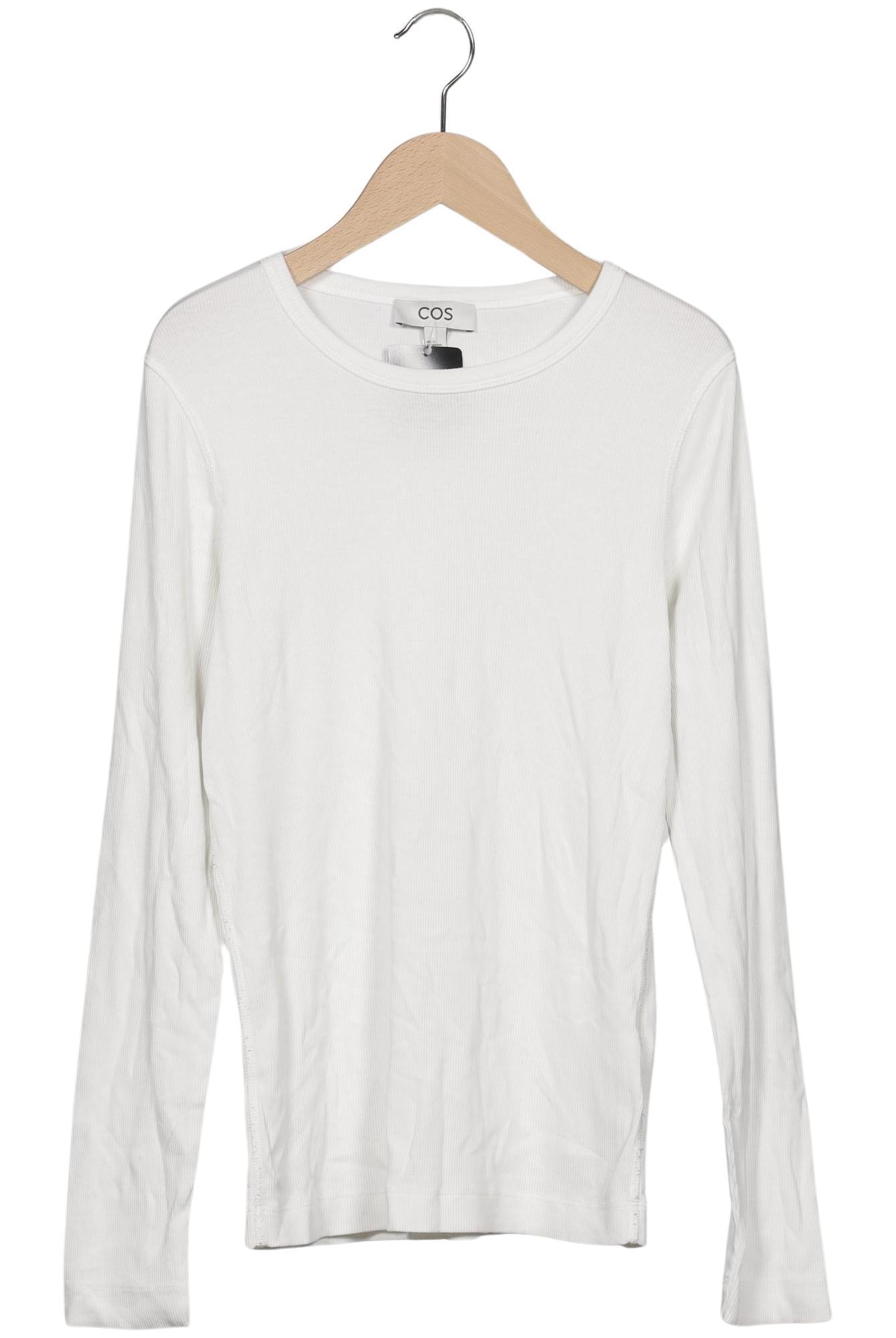 

COS Damen Langarmshirt, weiß, Gr. 36