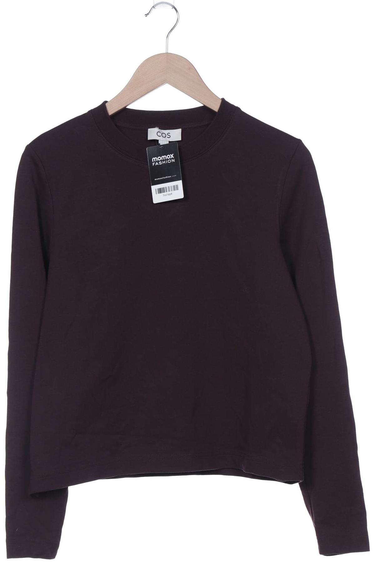 

COS Damen Langarmshirt, bordeaux, Gr. 38