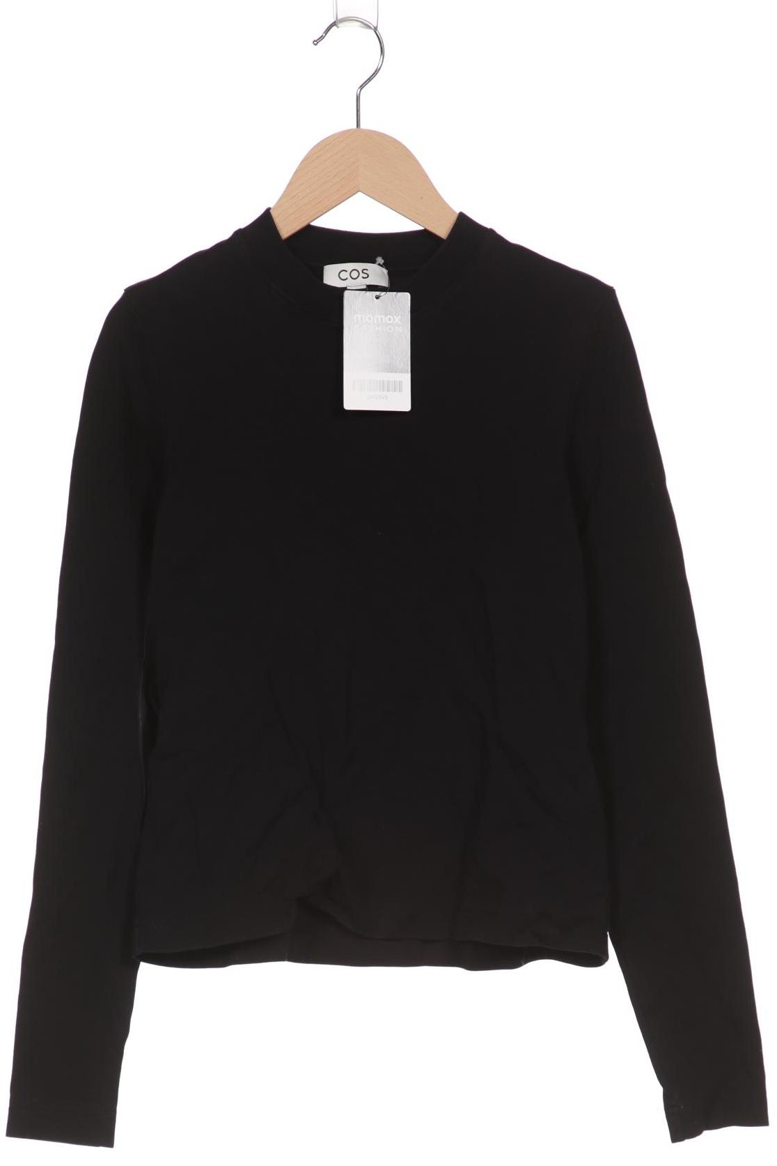 

COS Damen Langarmshirt, schwarz, Gr. 34