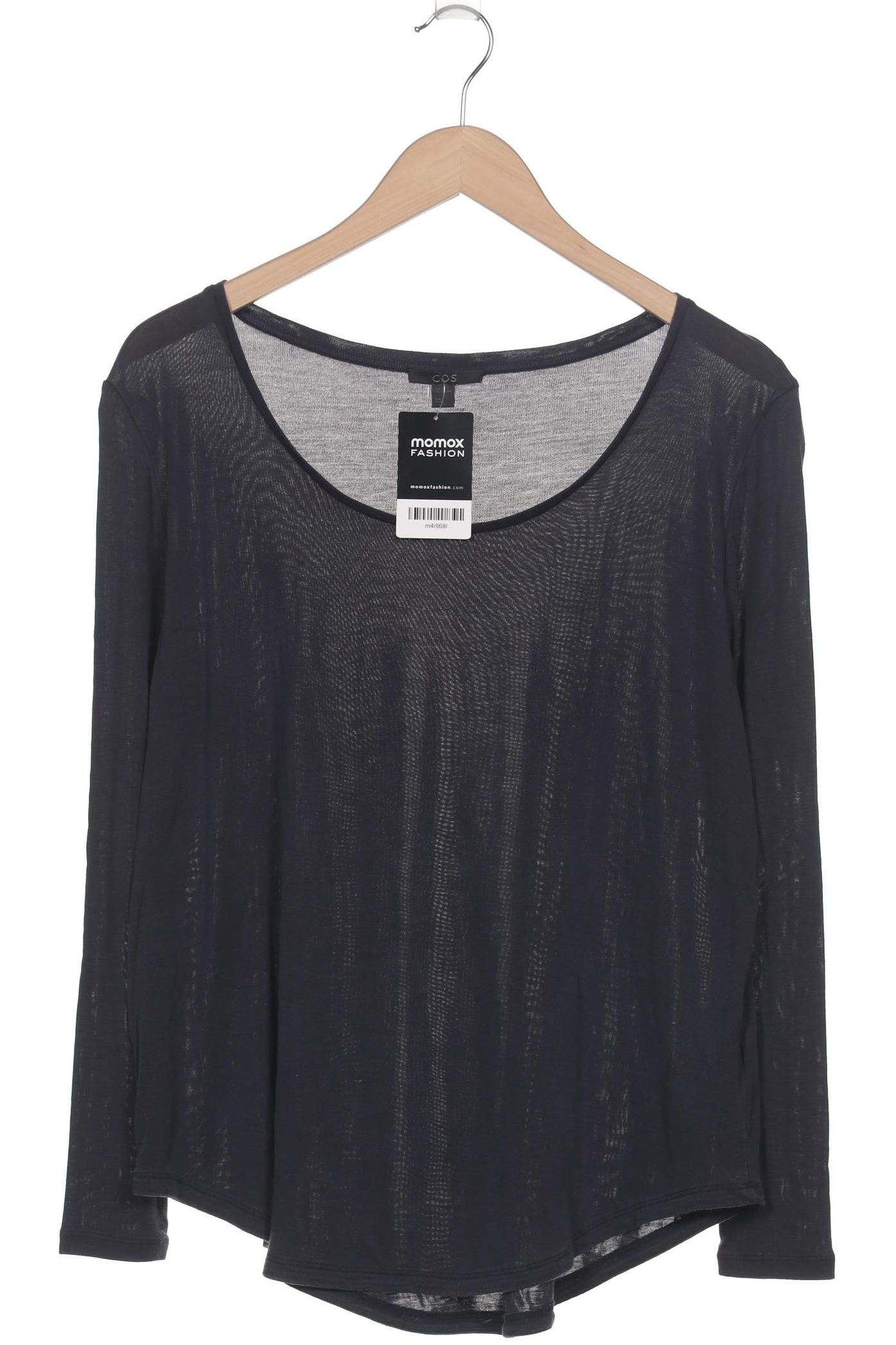 

COS Damen Langarmshirt, marineblau, Gr. 42