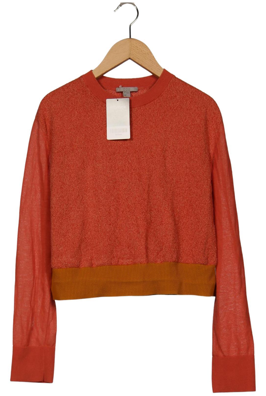 

COS Damen Langarmshirt, orange, Gr. 36