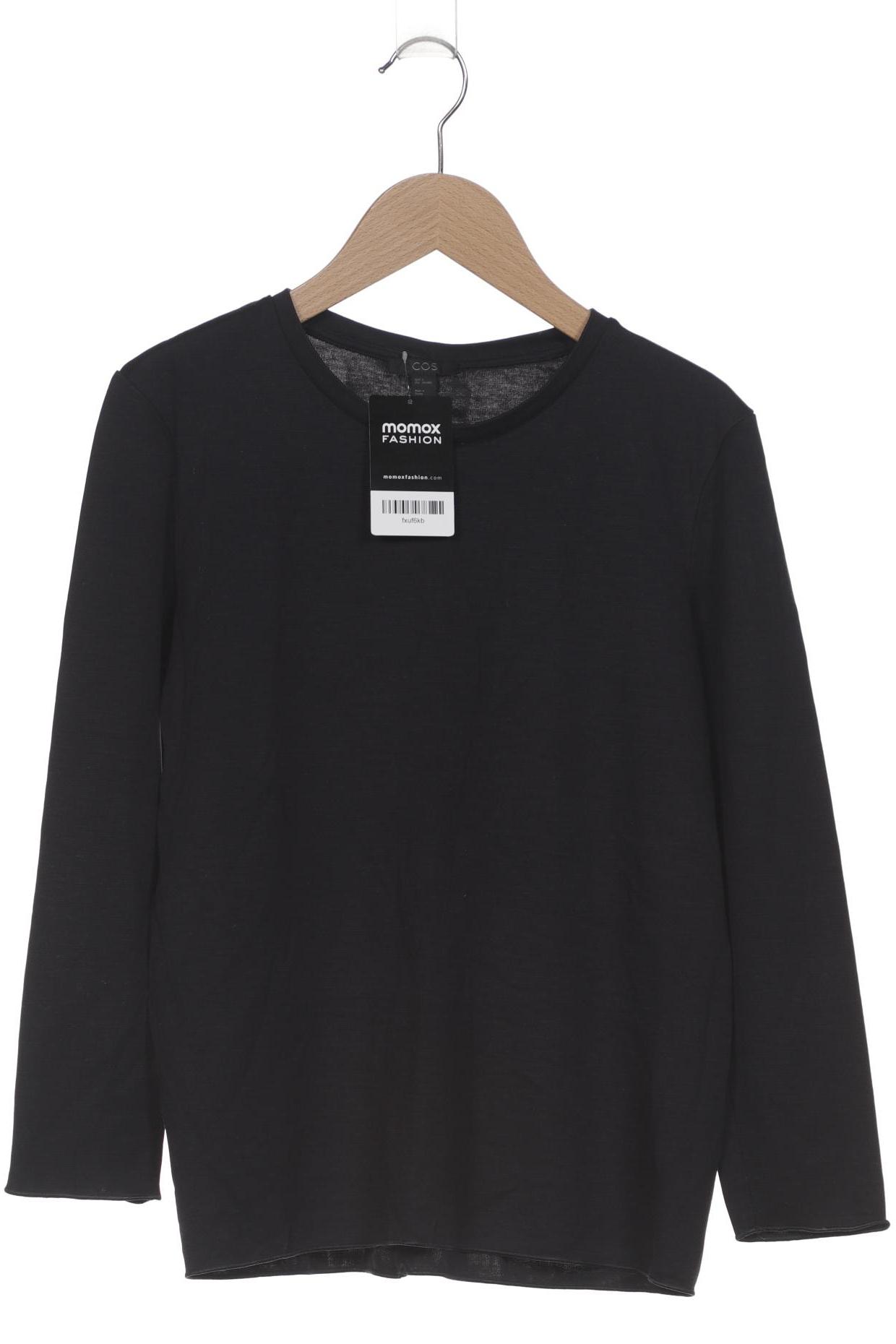 

COS Damen Langarmshirt, marineblau, Gr. 36