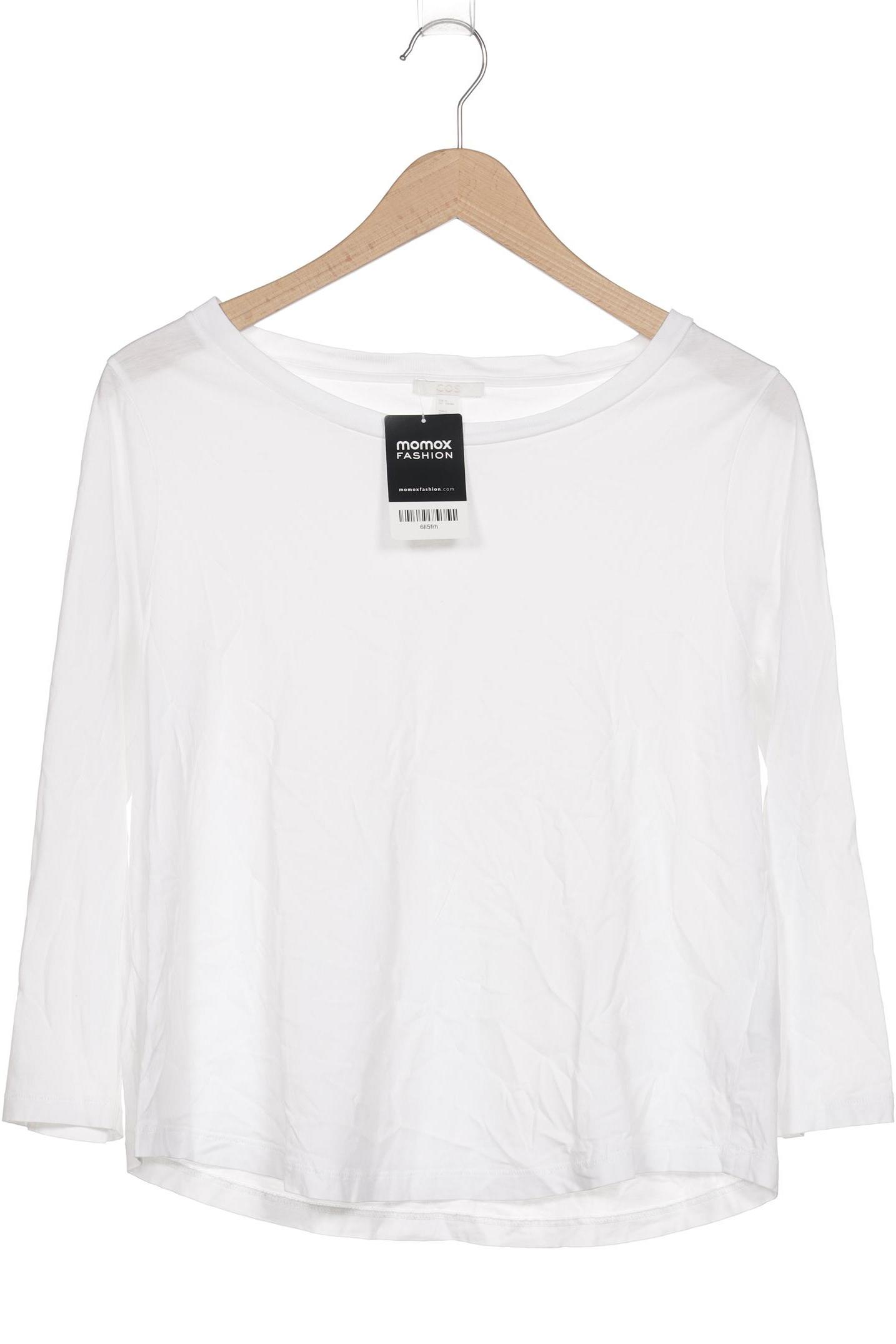 

COS Damen Langarmshirt, weiß, Gr. 38