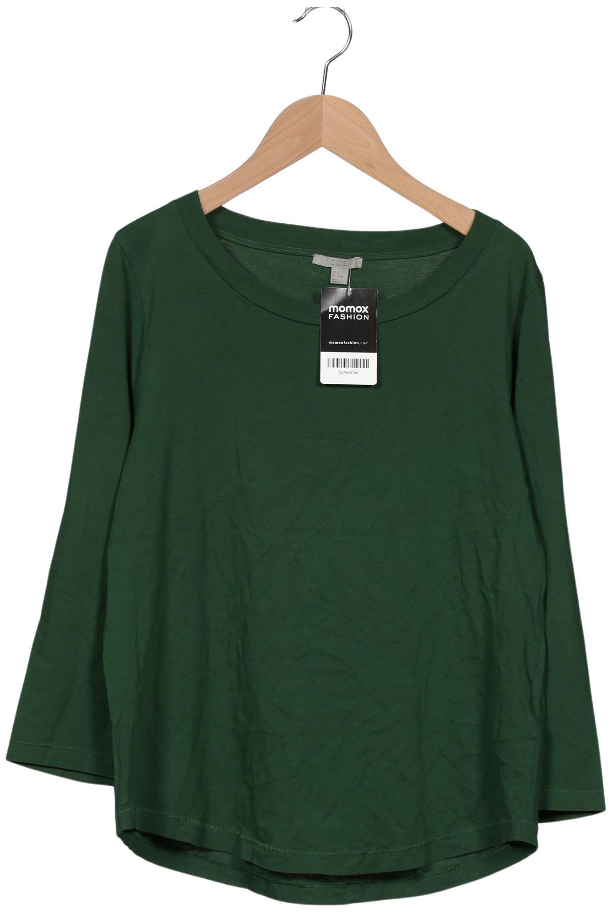 

COS Damen Langarmshirt, grün, Gr. 38