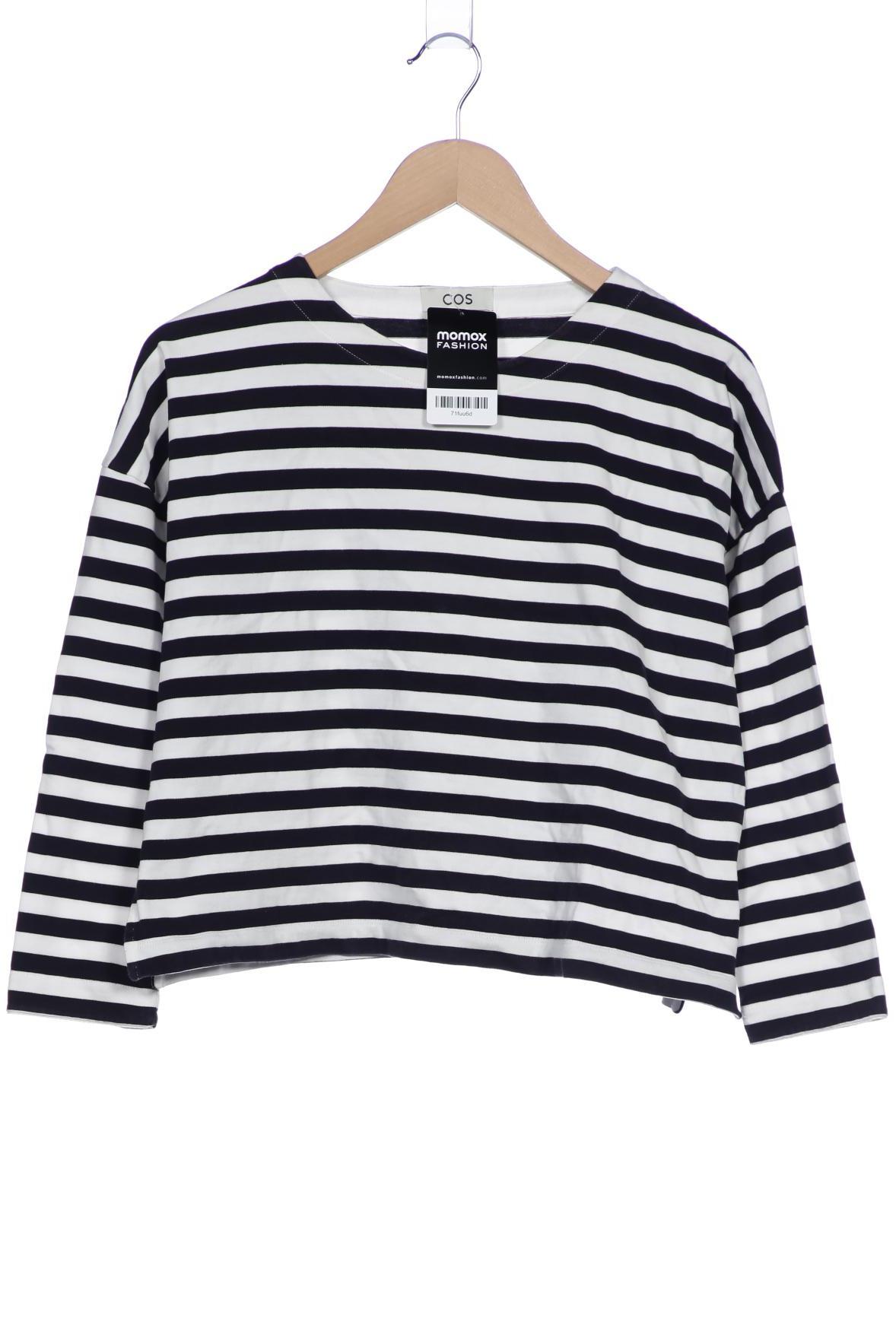 

COS Damen Langarmshirt, marineblau, Gr. 34