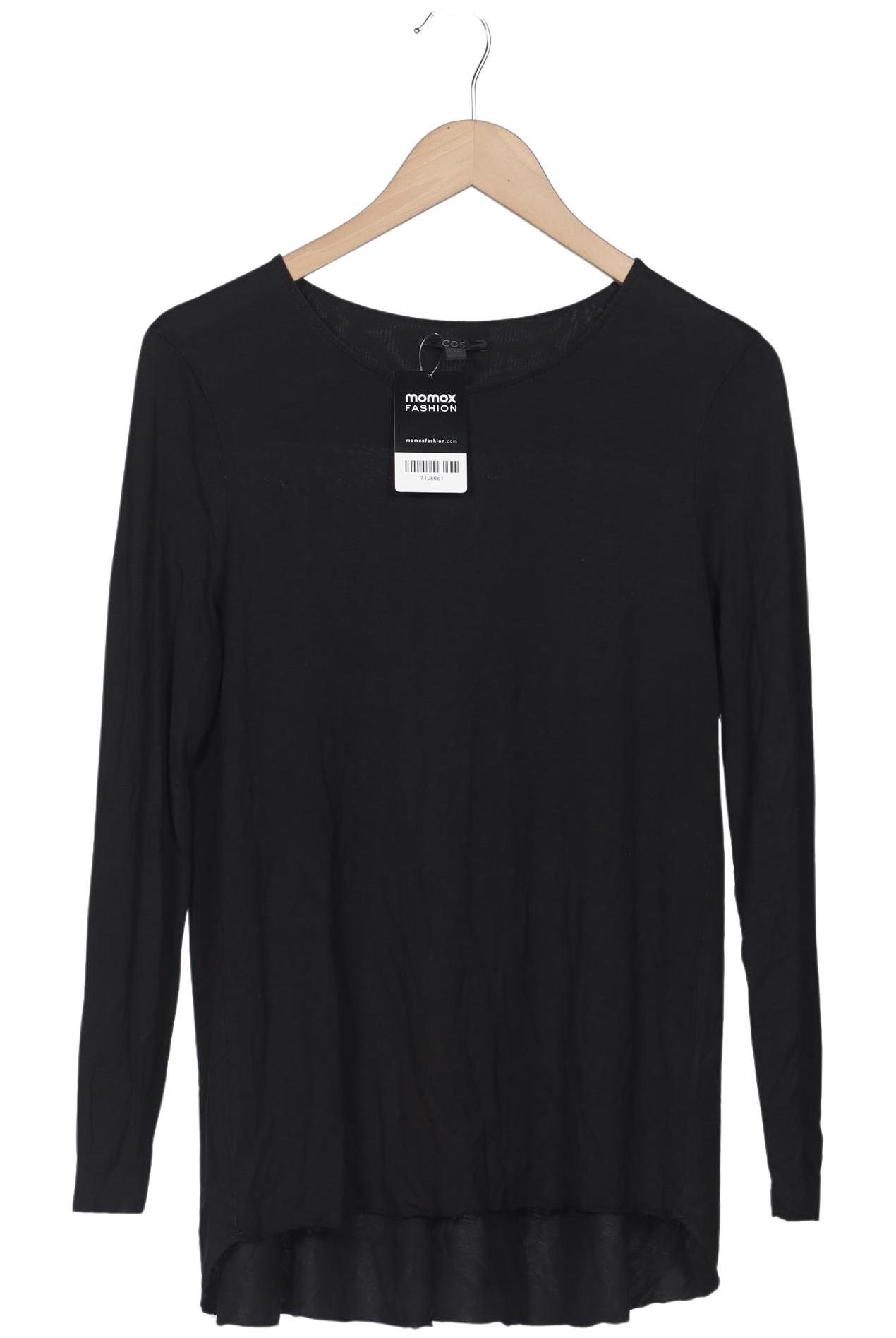 

COS Damen Langarmshirt, schwarz, Gr. 38