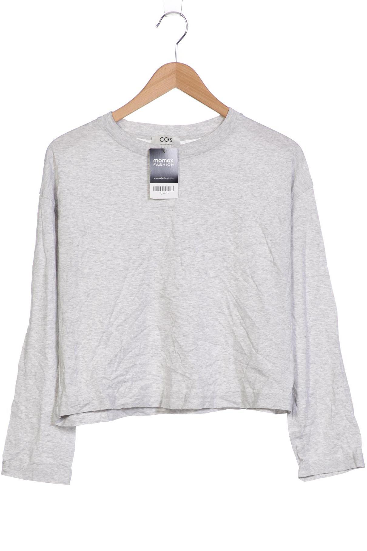 

COS Damen Langarmshirt, grau, Gr. 36