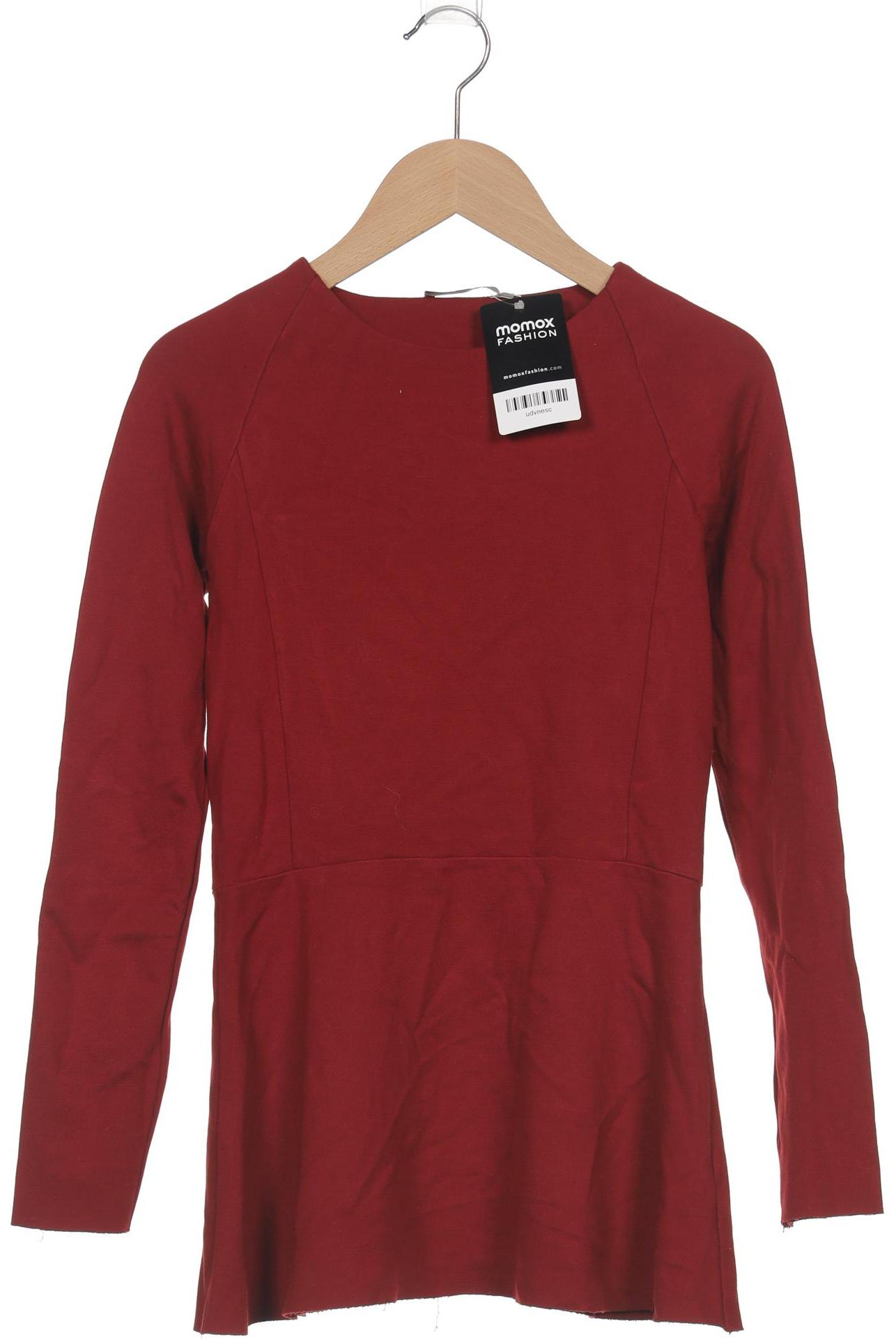 

COS Damen Langarmshirt, bordeaux, Gr. 34