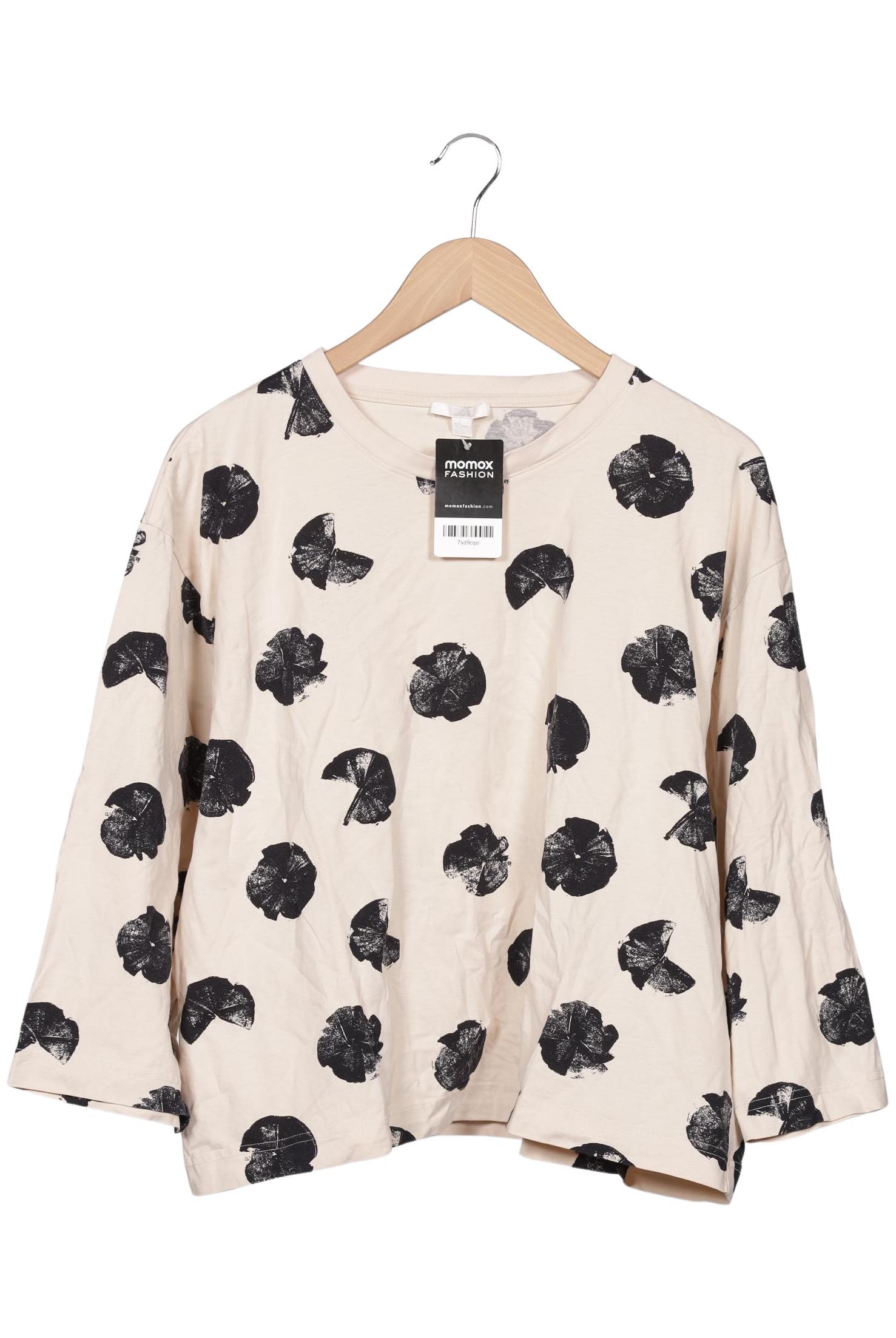 

COS Damen Langarmshirt, beige, Gr. 36