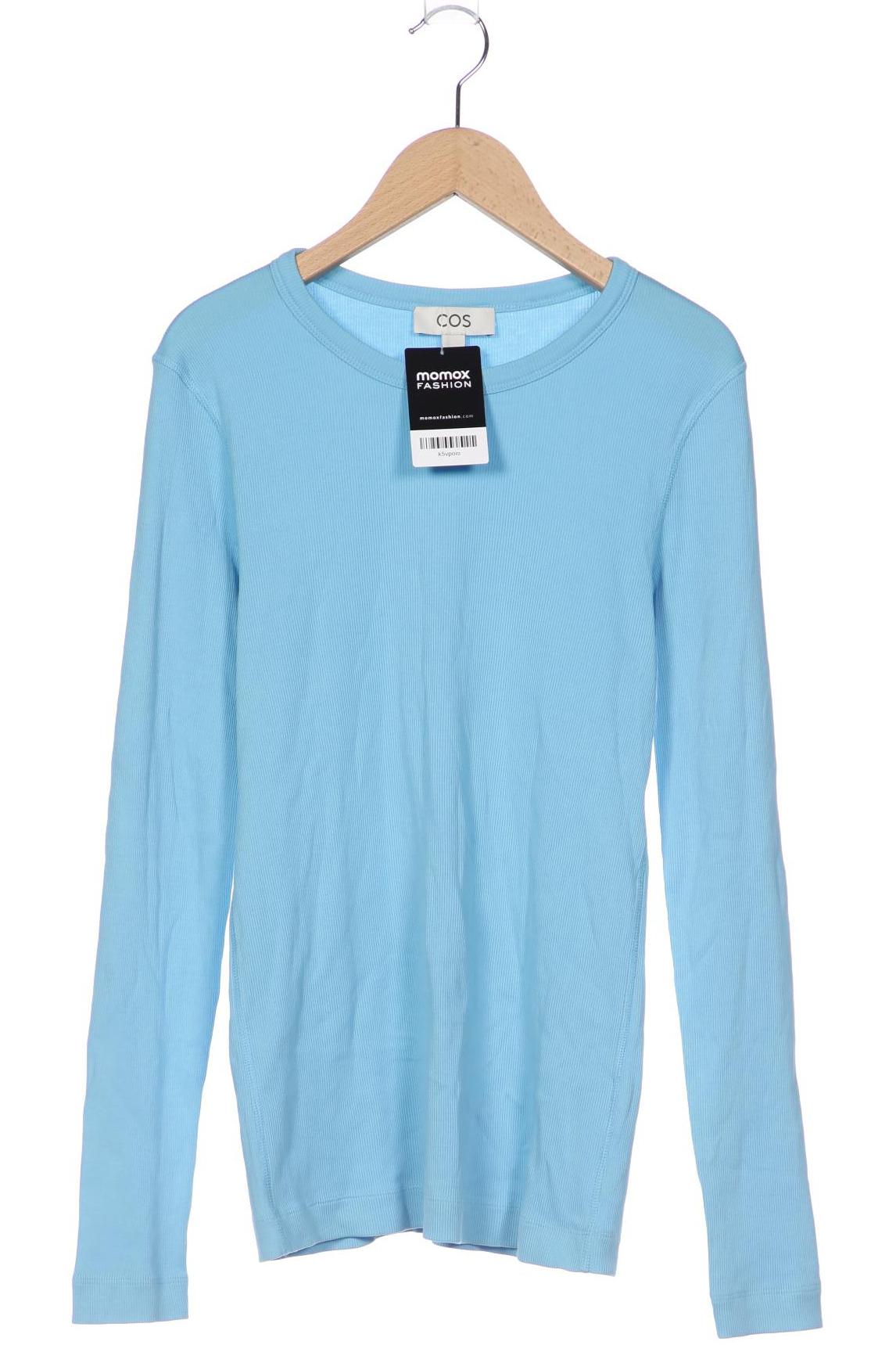 

COS Damen Langarmshirt, blau, Gr. 36