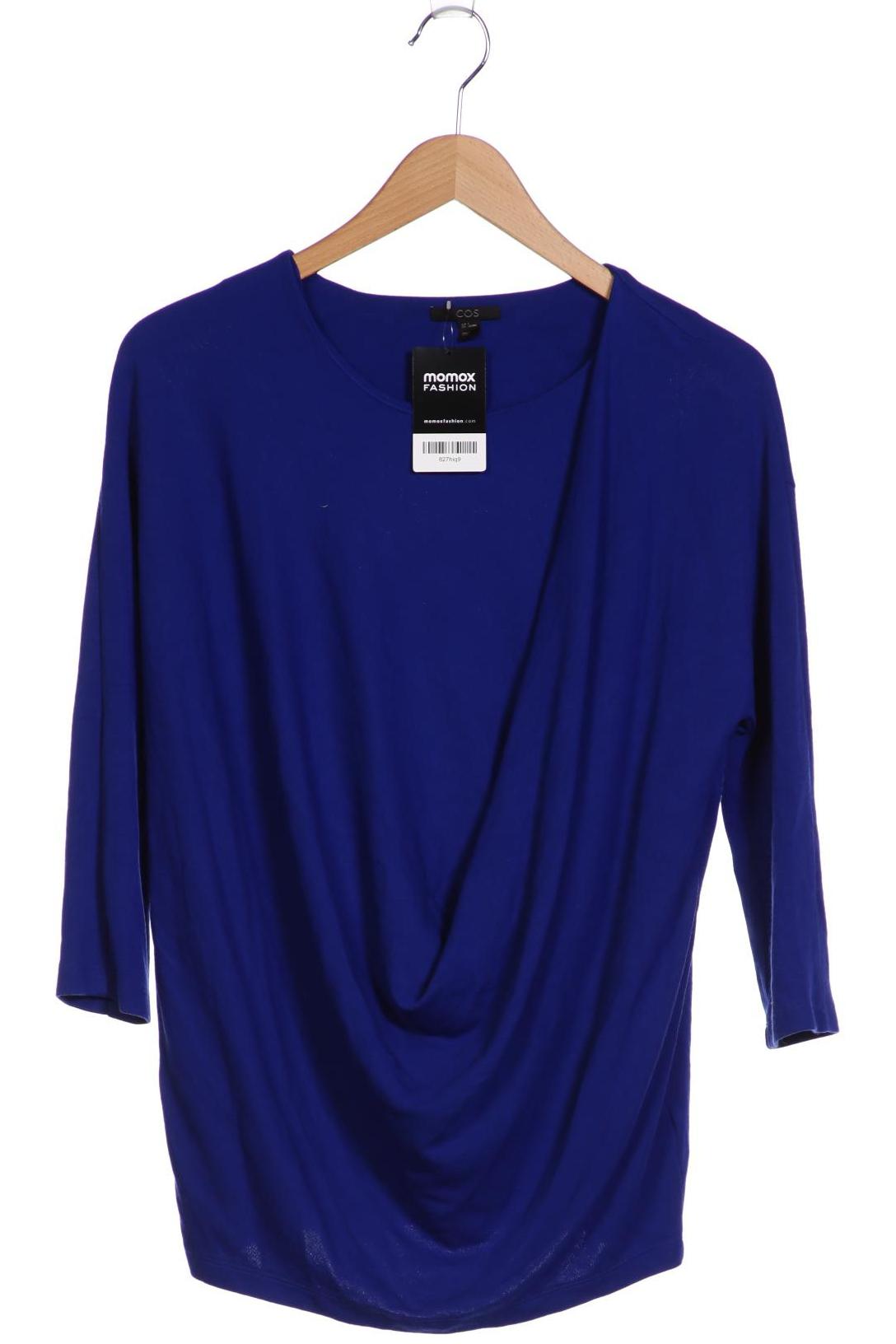 

COS Damen Langarmshirt, blau, Gr. 36