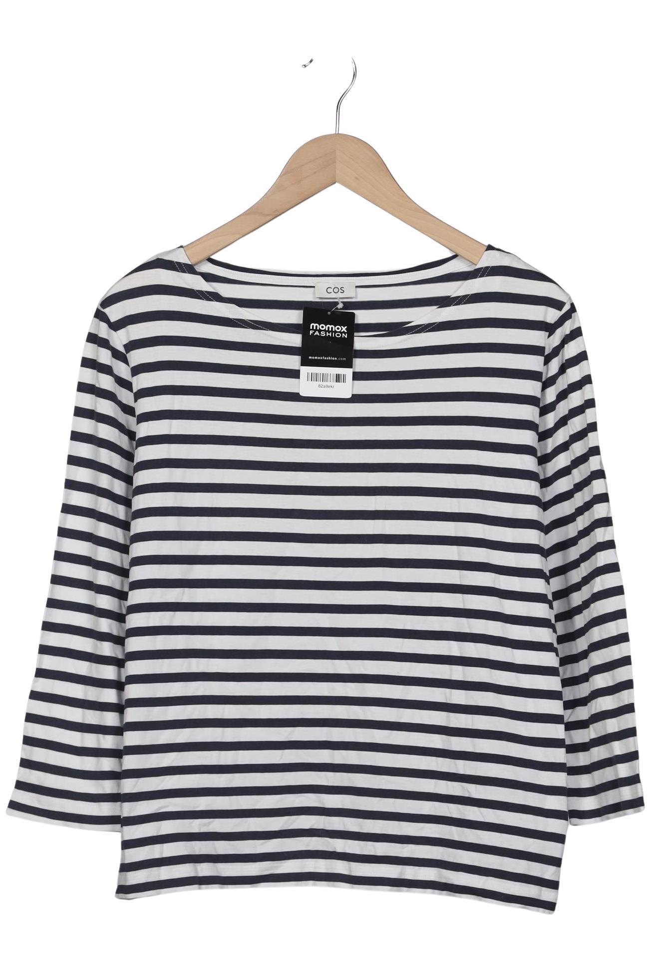 

COS Damen Langarmshirt, marineblau, Gr. 42