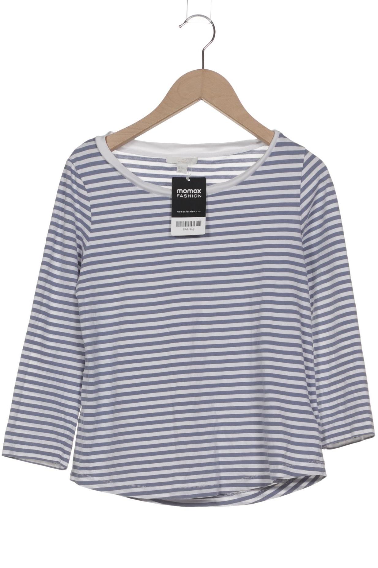 

COS Damen Langarmshirt, blau, Gr. 34
