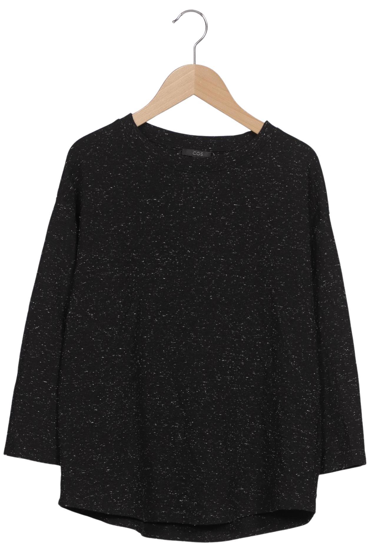 

COS Damen Langarmshirt, schwarz, Gr. 34