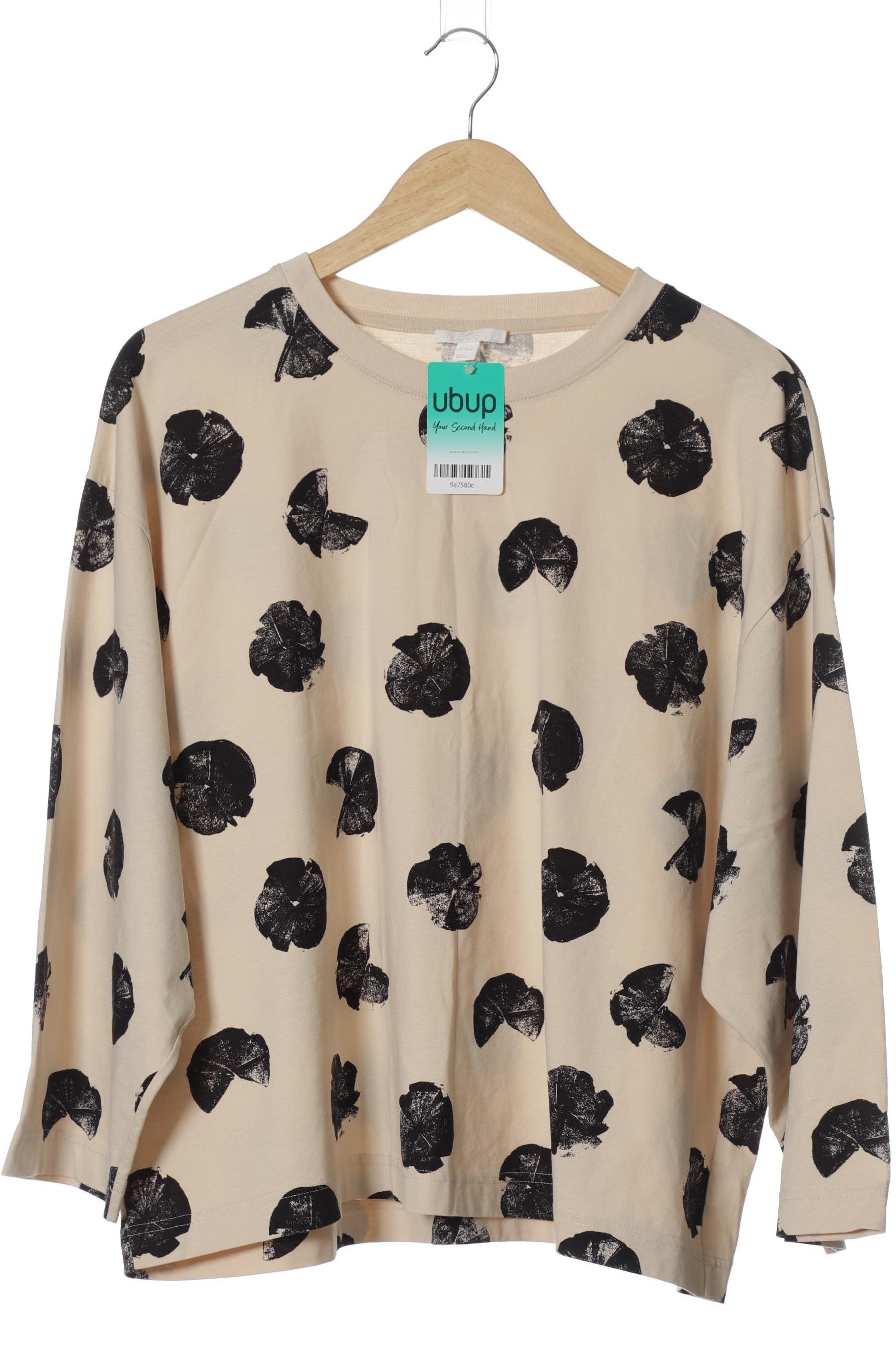

COS Damen Langarmshirt, beige, Gr. 38