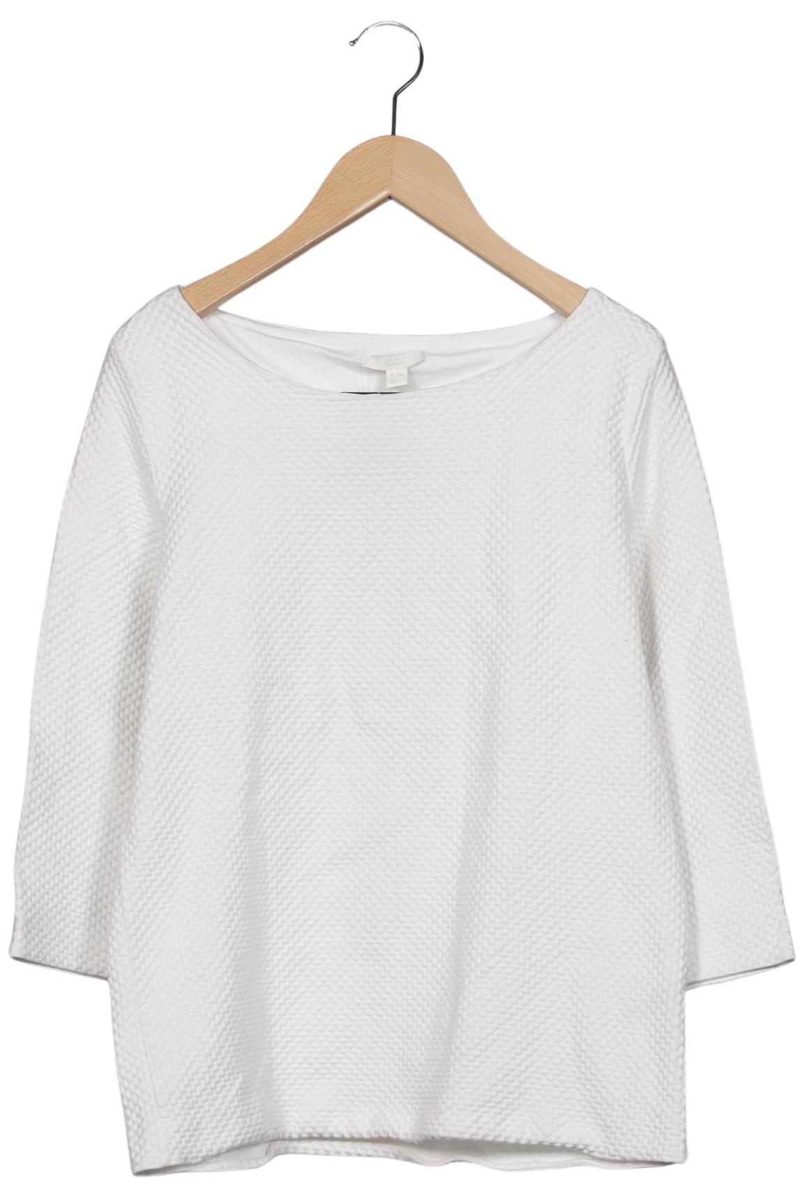

COS Damen Langarmshirt, weiß, Gr. 34