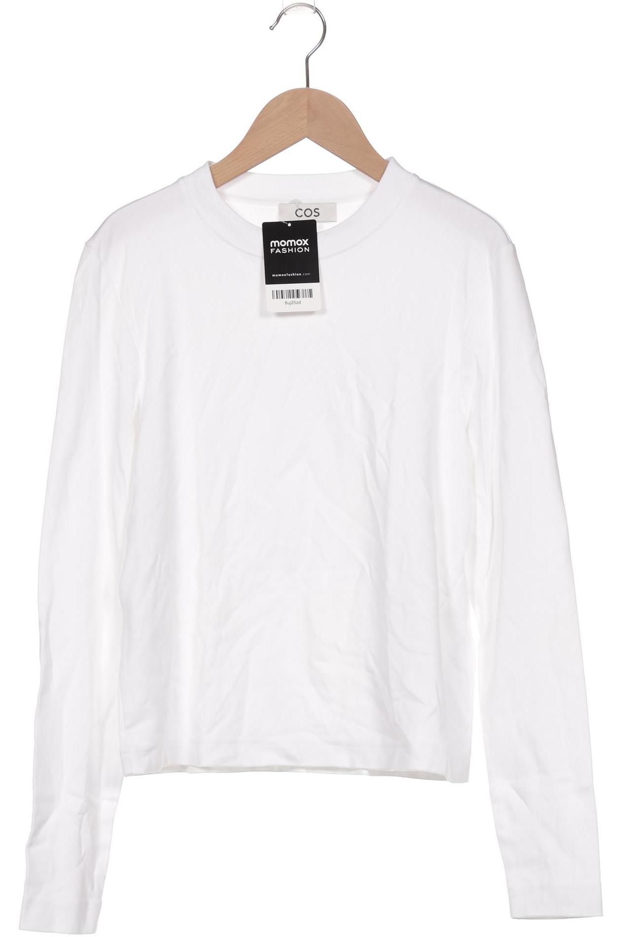 

COS Damen Langarmshirt, weiß, Gr. 36