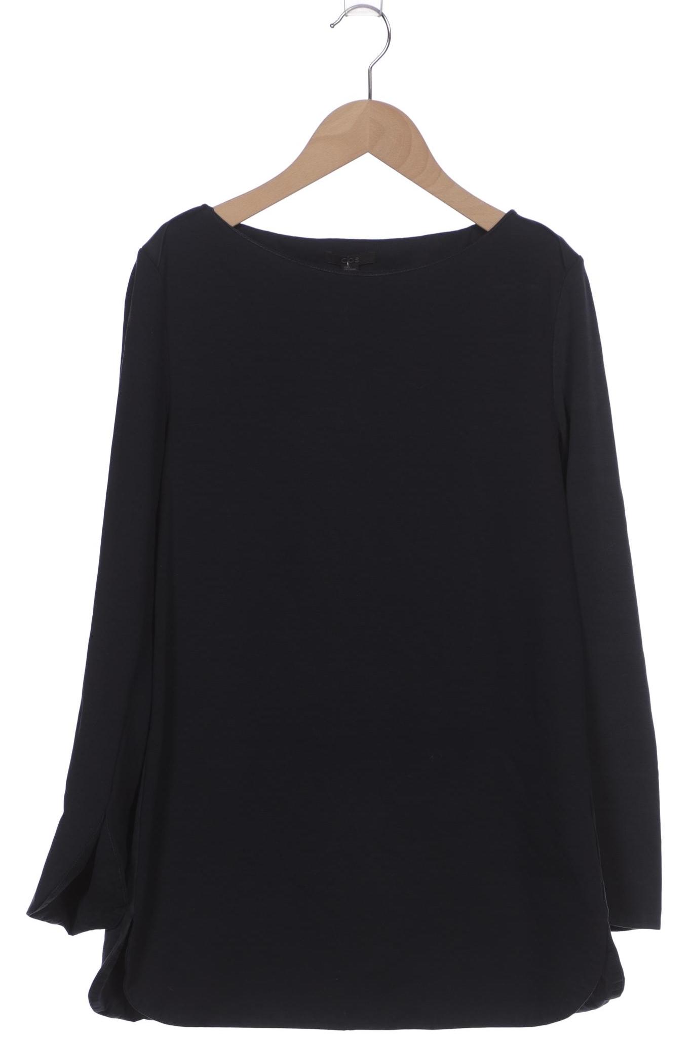 

COS Damen Langarmshirt, marineblau, Gr. 36