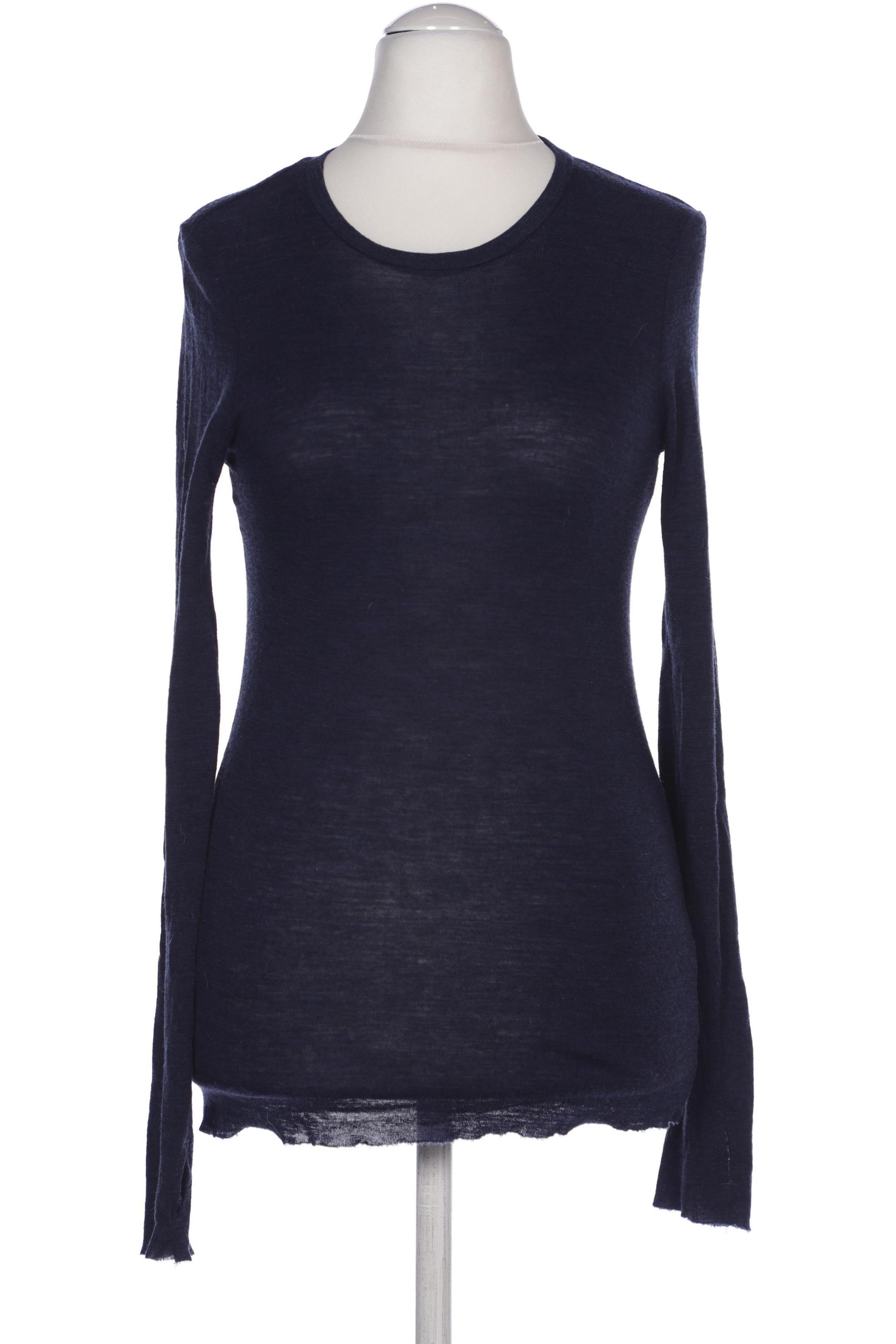 

COS Damen Langarmshirt, marineblau, Gr. 36