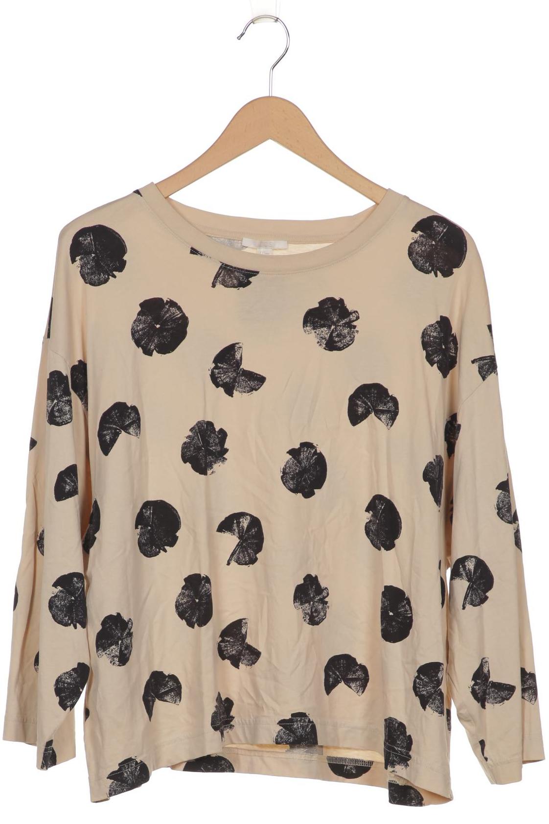 

COS Damen Langarmshirt, beige, Gr. 38